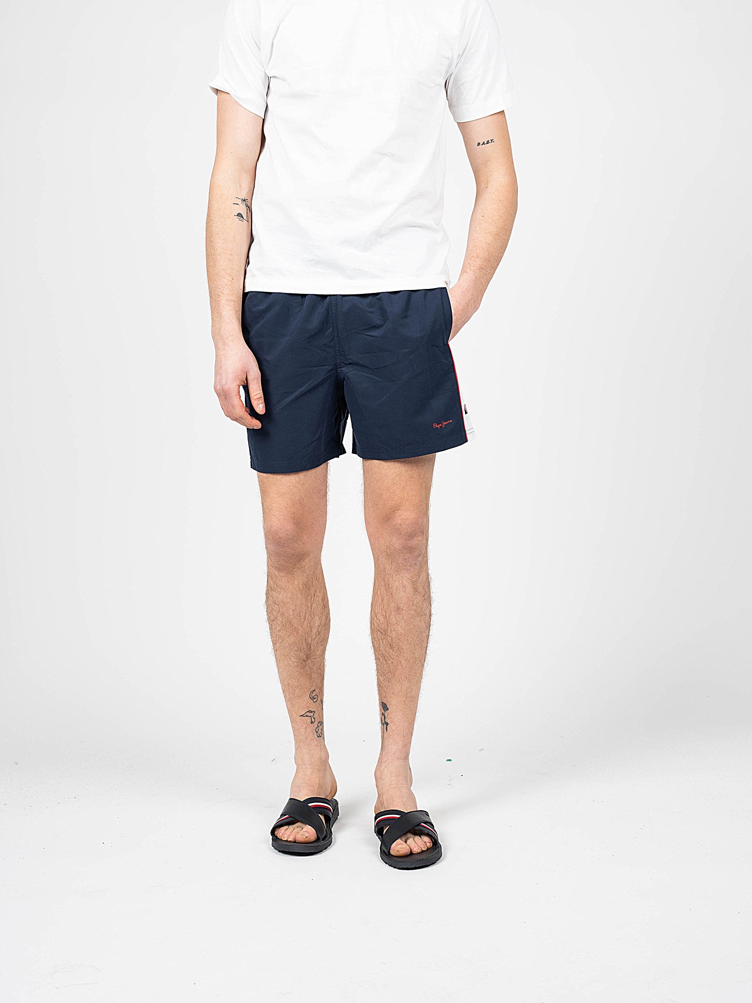Pepe Jeans Badbyxor Risto D manlig herr – bild 2