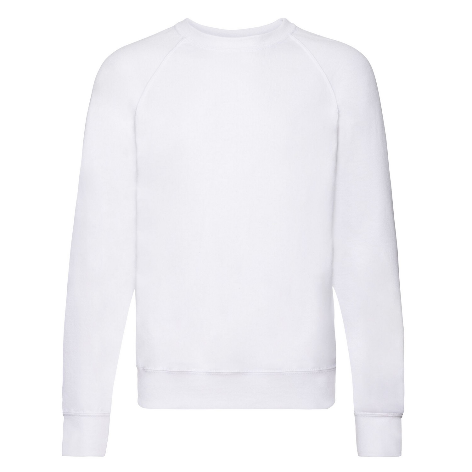 Fruit of the Loom - Sweatshirt für Herren/Damen Unisex Raglanärmel (Weiß)