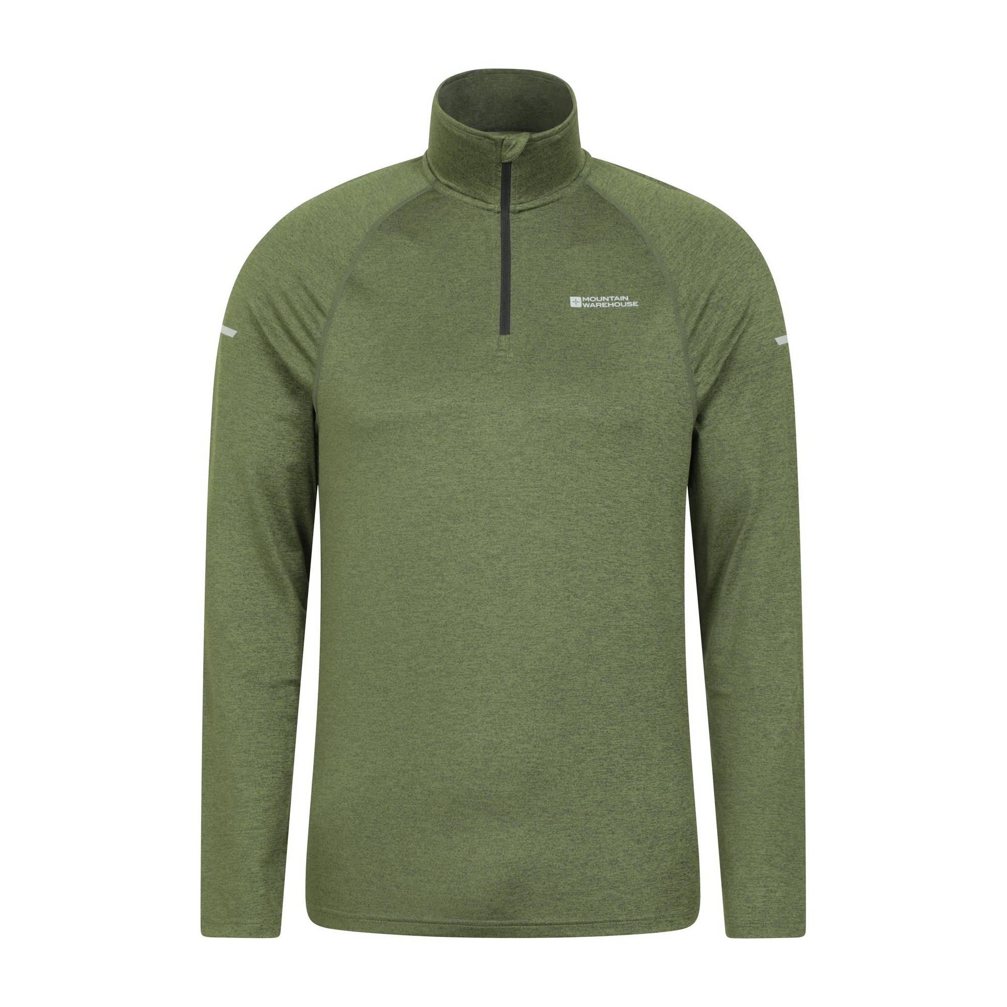 Thumbnail - Mountain Warehouse - "Echo" Midlayer mit halbem Reißverschluss für Herren (Grün)