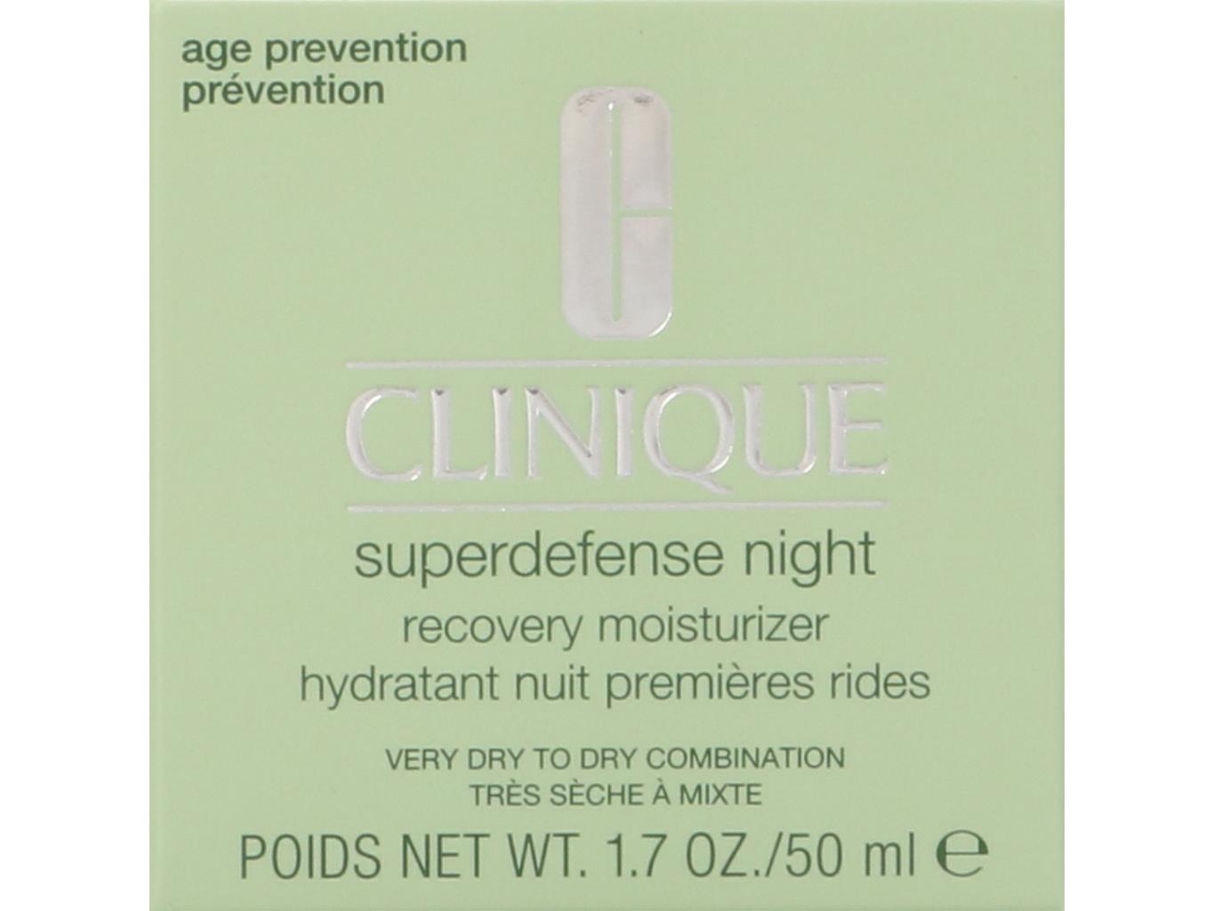 Clinique Superdefense Night Recovery Moisturizer Very Dry To Dry Combinaton Skin ansiktskräm & serum dam – bild 9