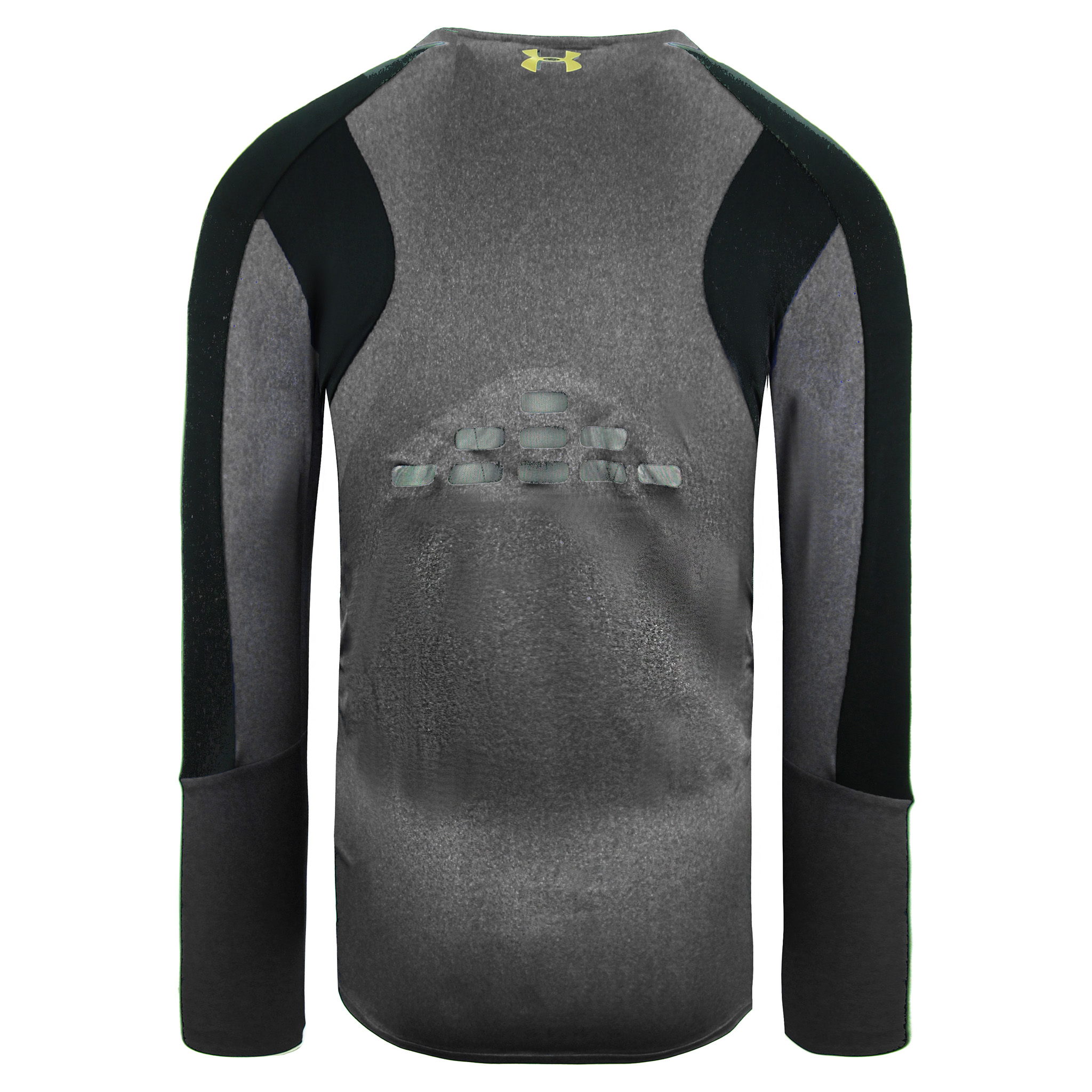 HeatGear Fitted Top Långärmad Grå Träningstopp för herrar 1306386 001 2