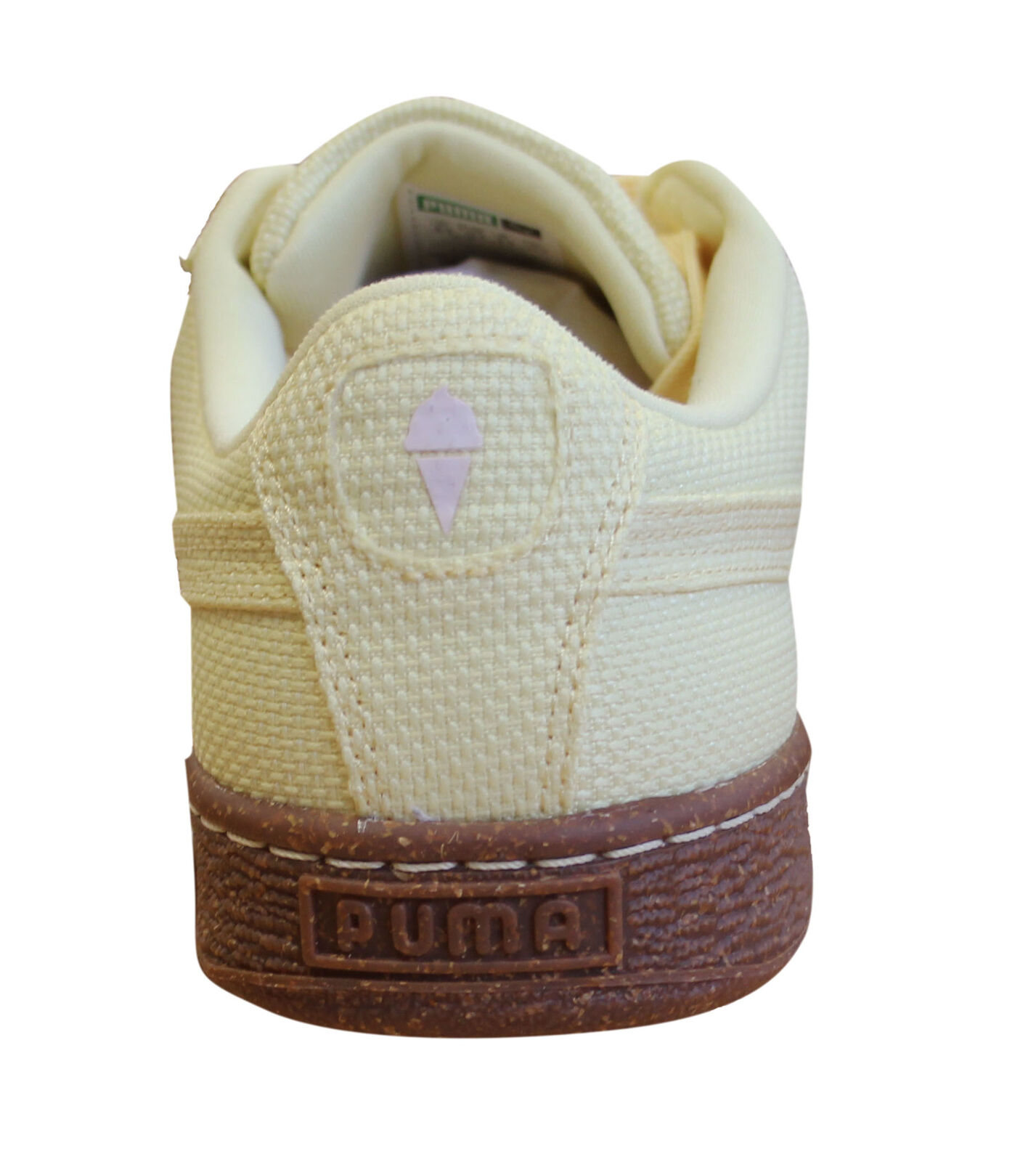 Puma Basket Ripstop Ice Cream Yellow Textile Lace Up Herrskor 362340 01 – bild 2