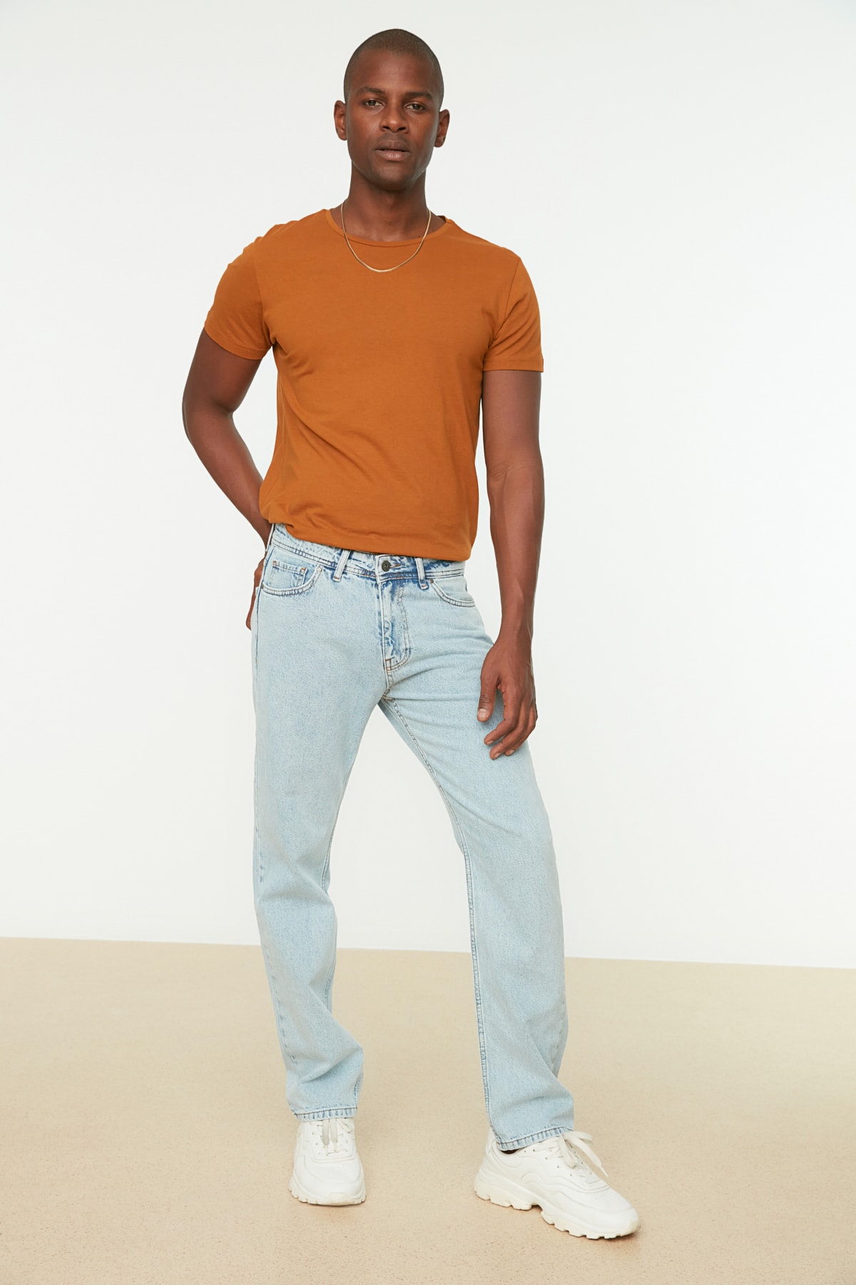 Trendyol Mäns Raka Jeans Midja herr – bild 2