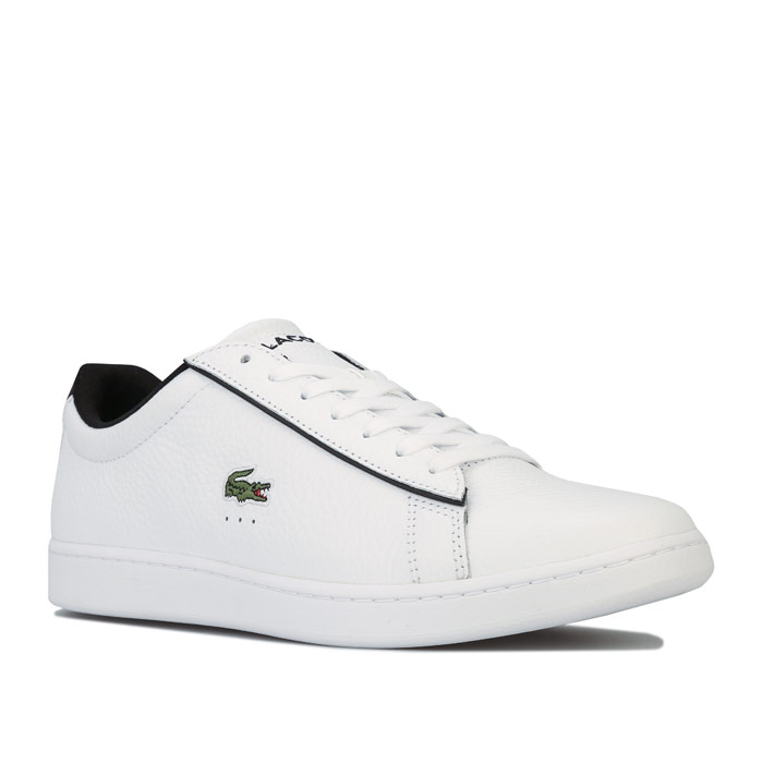 LACOSTE Herrmodell Carnaby Evo 120 2 SMA Träningsskor i Vit Svart – bild 2