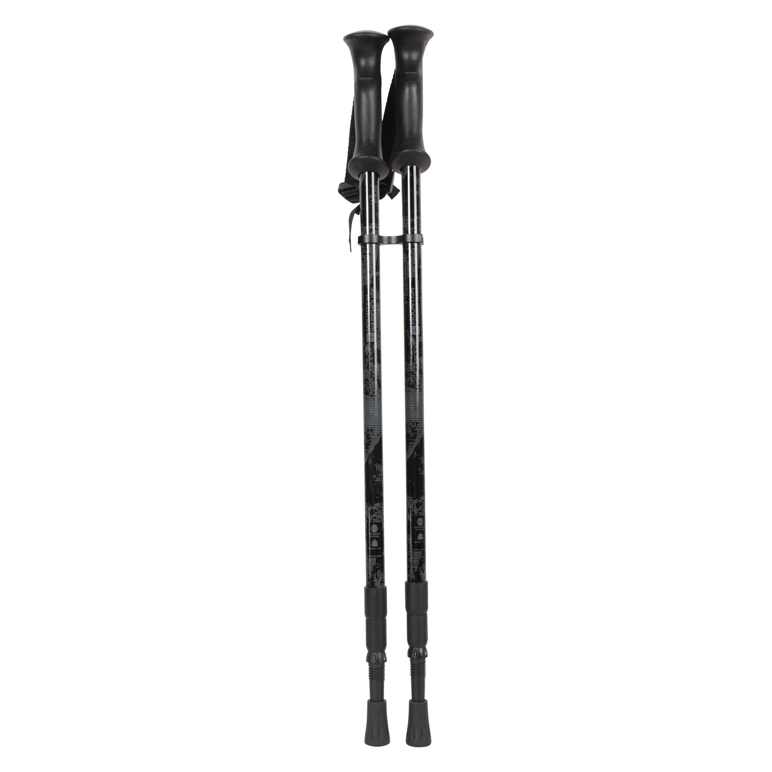 Mountain Warehouse Unisex Hiker Trekking Poles Set (Pack of 2) (Grey) - One Size