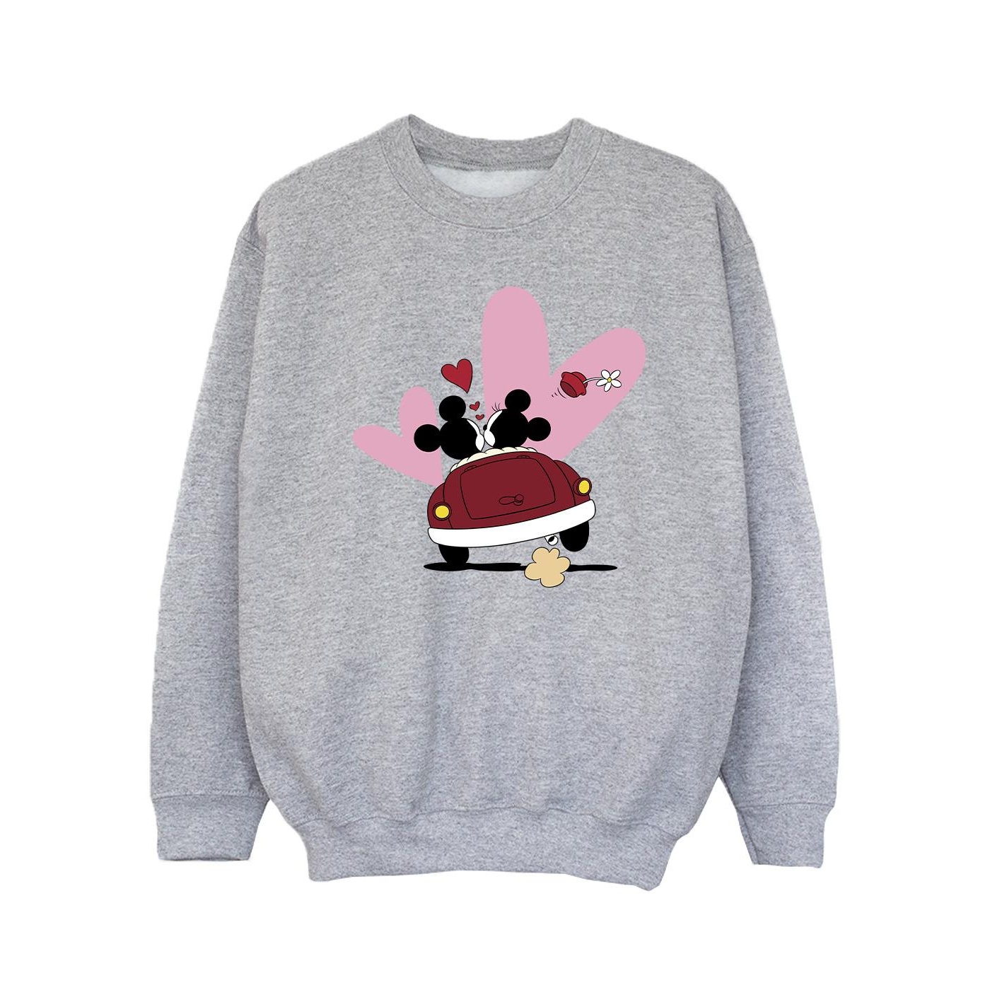 Thumbnail - Disney - "Mickey Mouse Car Print" Sweatshirt für Mädchen (Grau)