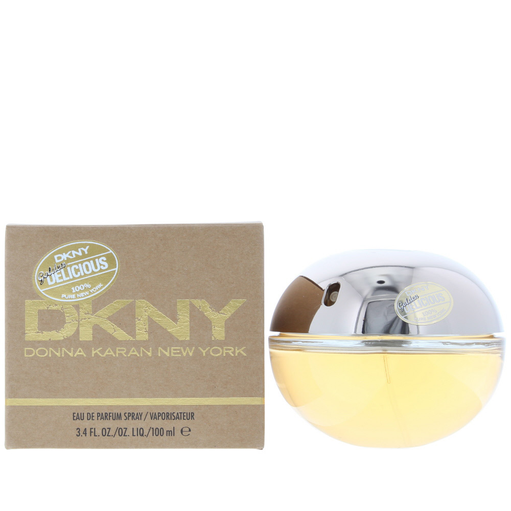 DKNY Womens Golden Delicious Eau de Parfum 100ml Spray For Her - Apple - One Size