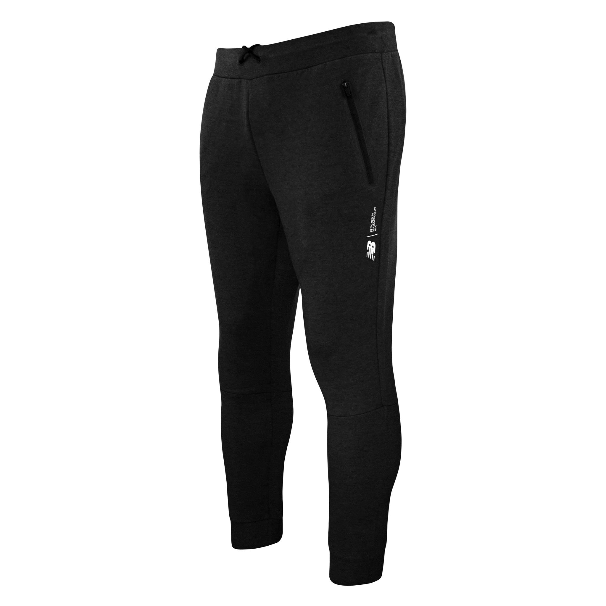 New Balance Stretch Graphic Logo Svart Herr Fortitech Fleece Träningsbyxor MP11143 – bild 2