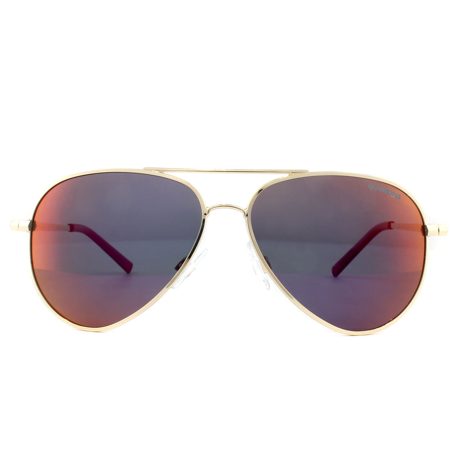 Polaroid Kindersonnenbrille PLD 8015/N J5G AI Gold Grau Rosa Spiegel Polarisiert