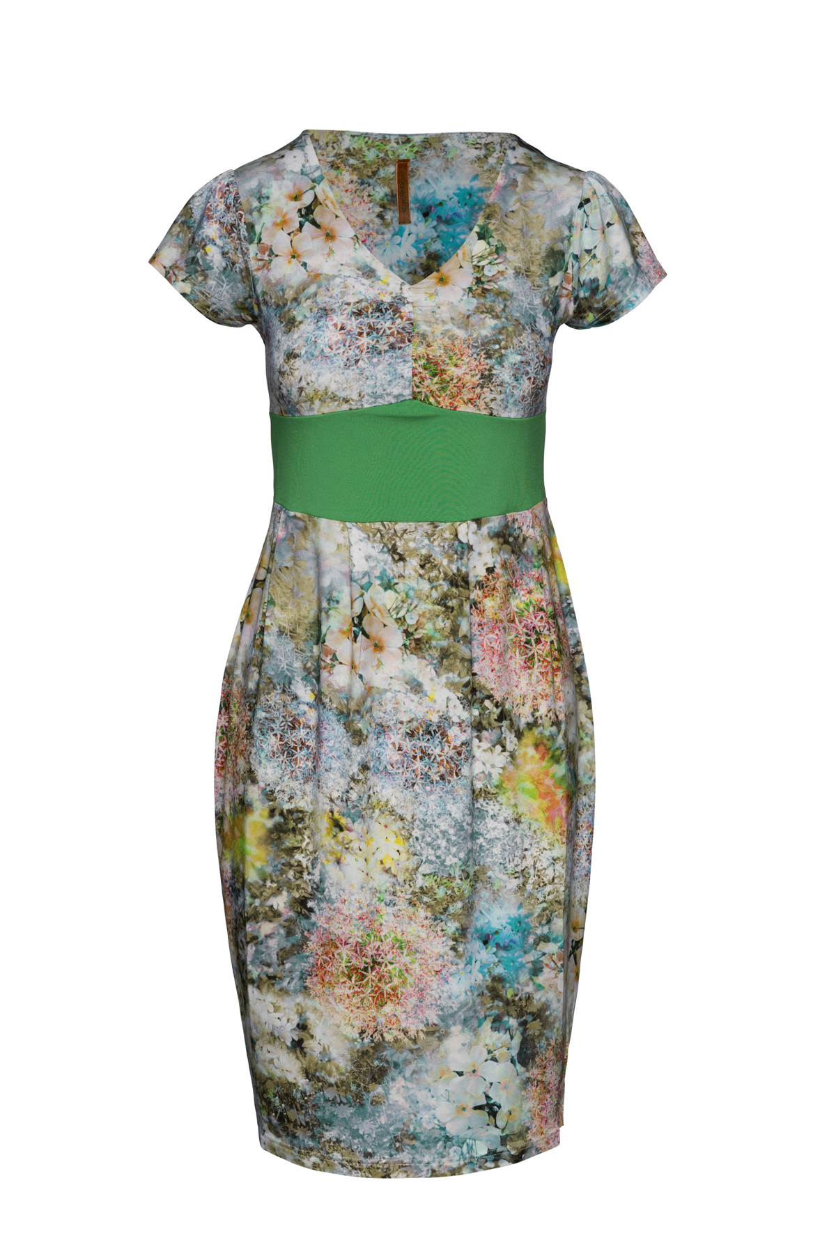 Thumbnail - Kleid mit Blumendruck und langen Ärmeln