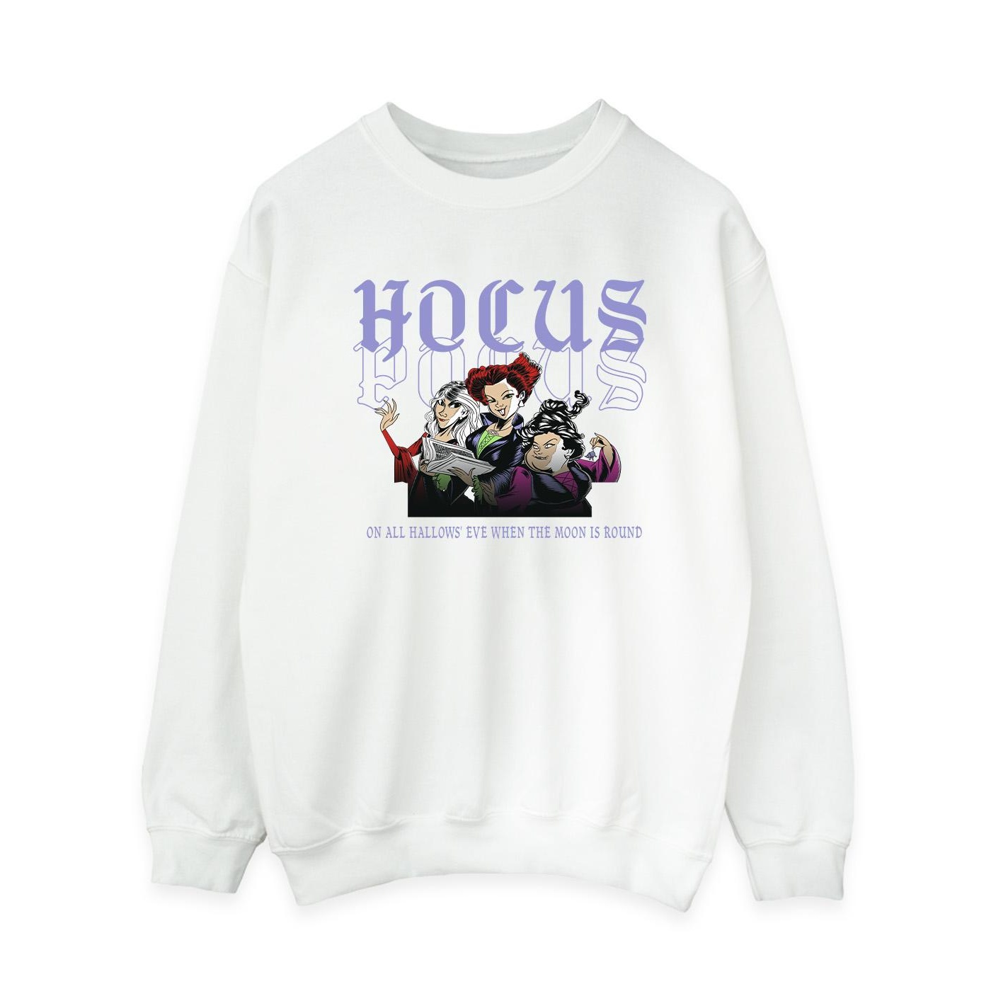 Thumbnail - Disney - "Hocus Pocus Hallows Eve" Sweatshirt für Damen (Weiß)