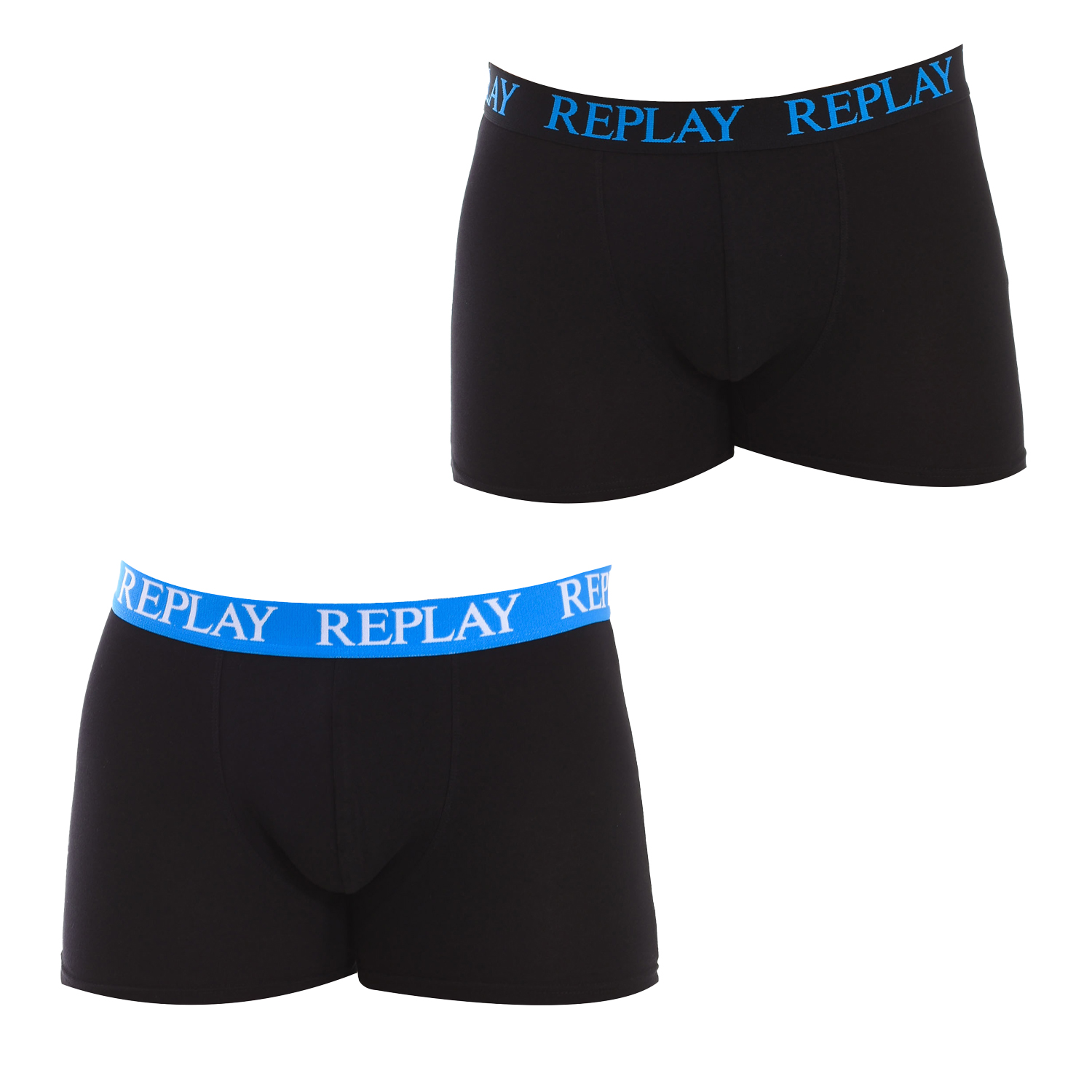 Replay Mens Pack-2 Boxers I101005 men - Black - Size Large