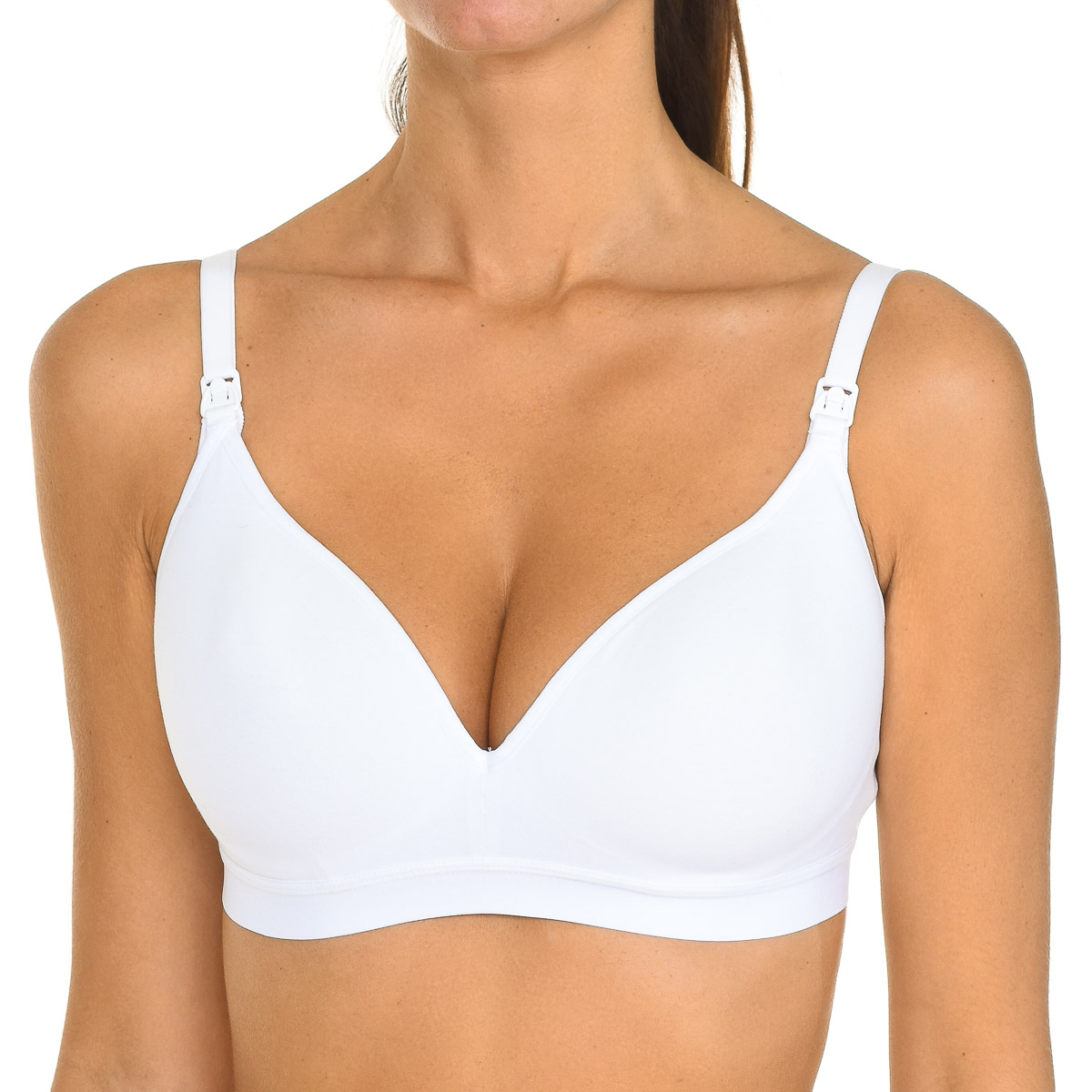 Dim Womens Maternal Bra – White Cotton – Size 40C