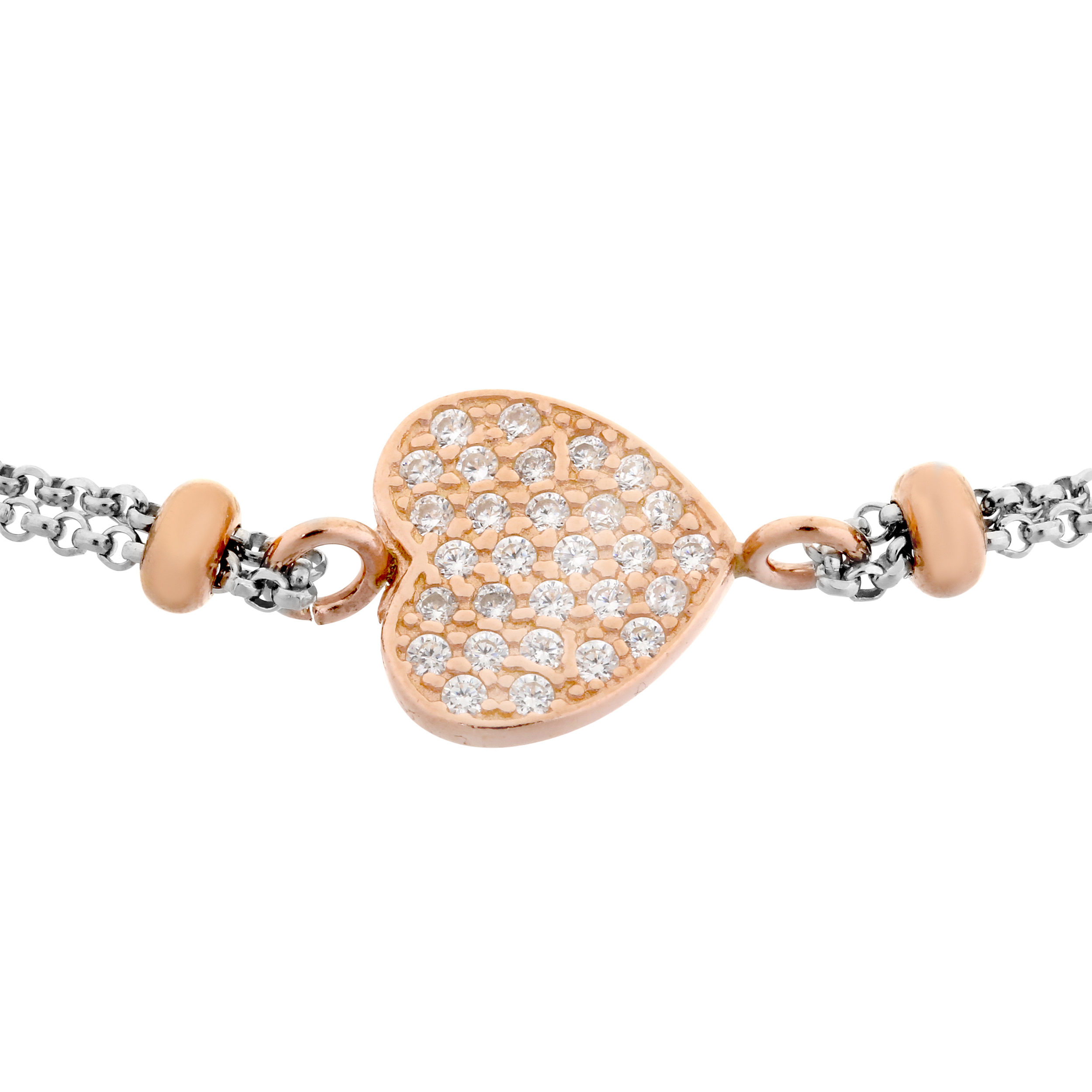 Orphelia Damen-Armband aus 925er Sterlingsilber – Silber/Rosé ZA-7195