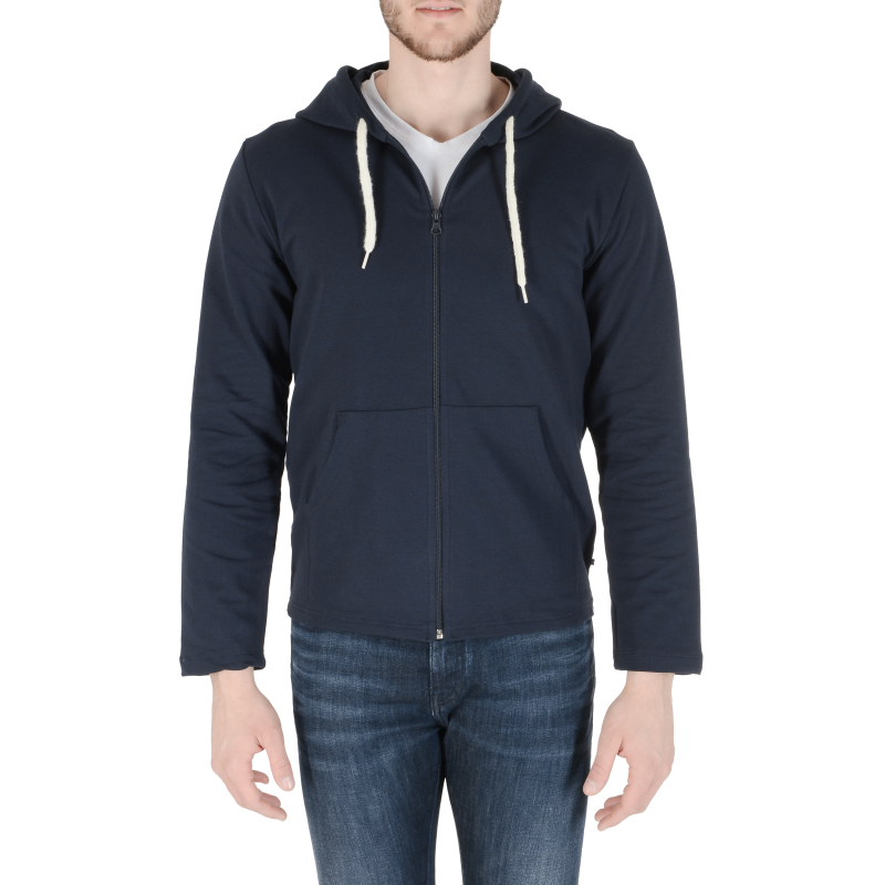 Versace 1969 Abbigliamento Sportivo Srl Milano Italia 19V69 Mens Hoodie Navy Blue THOMAS Cotton - Size X-Large