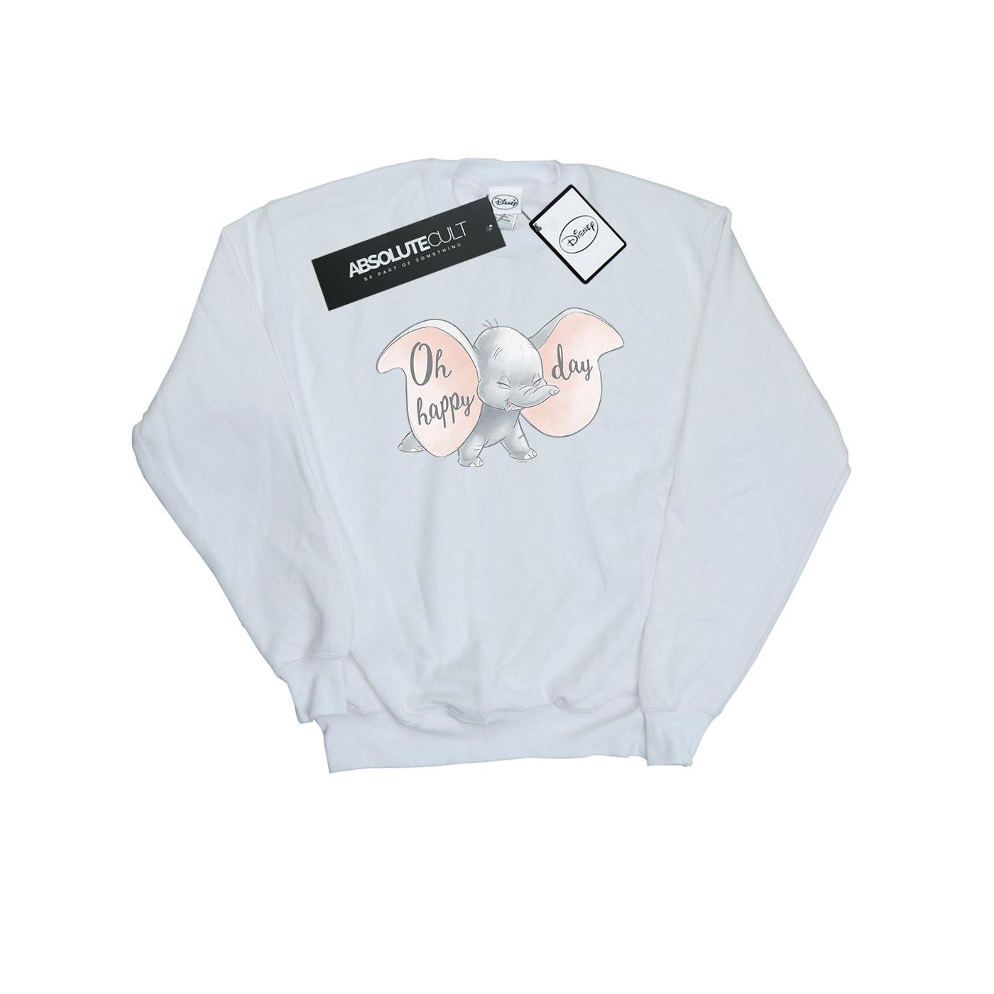 Thumbnail - Disney - "Dumbo Happy Day" Sweatshirt für Damen (Weiß)