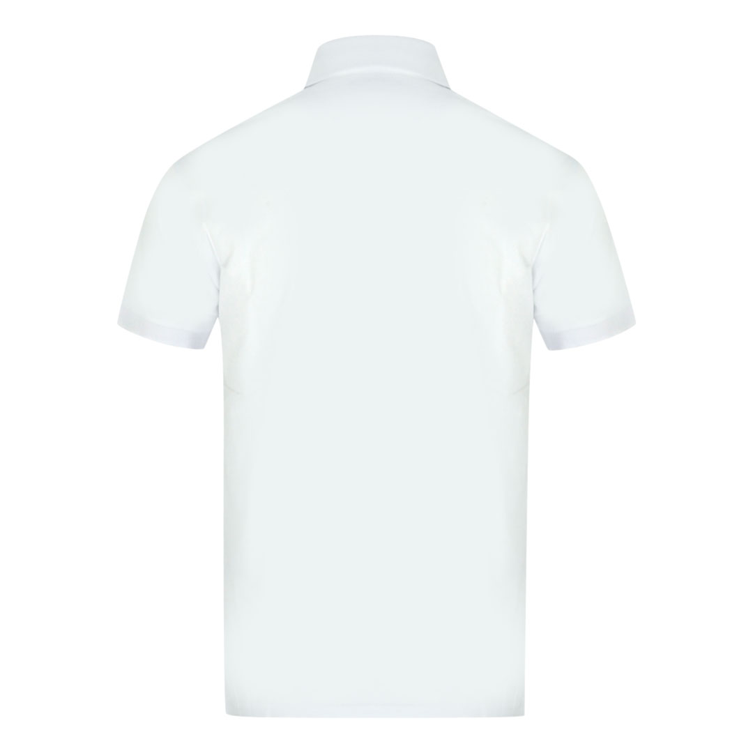 Aquascutum Aldis Brand London Logotyp Vit Pikétröja herr – bild 2