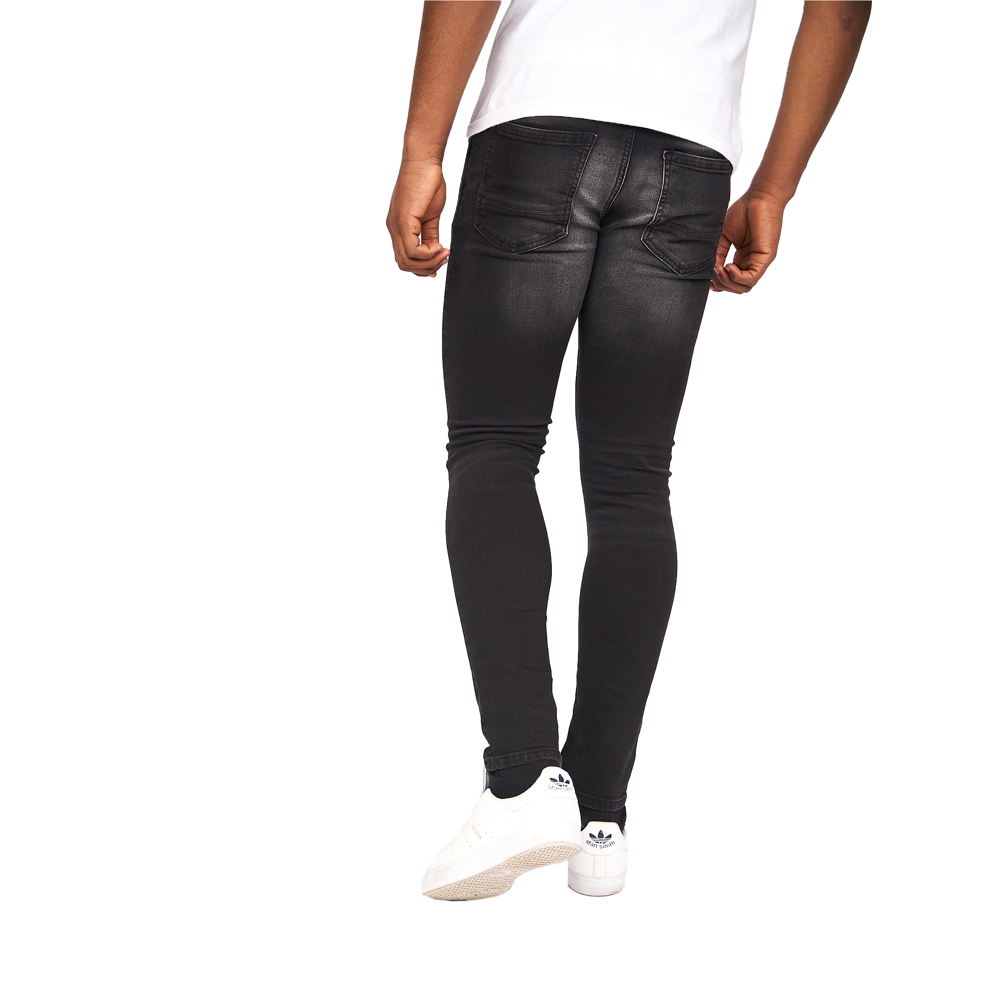 Crosshatch Mens Barbeck Slim Jeans (Black Wash) herr – bild 3