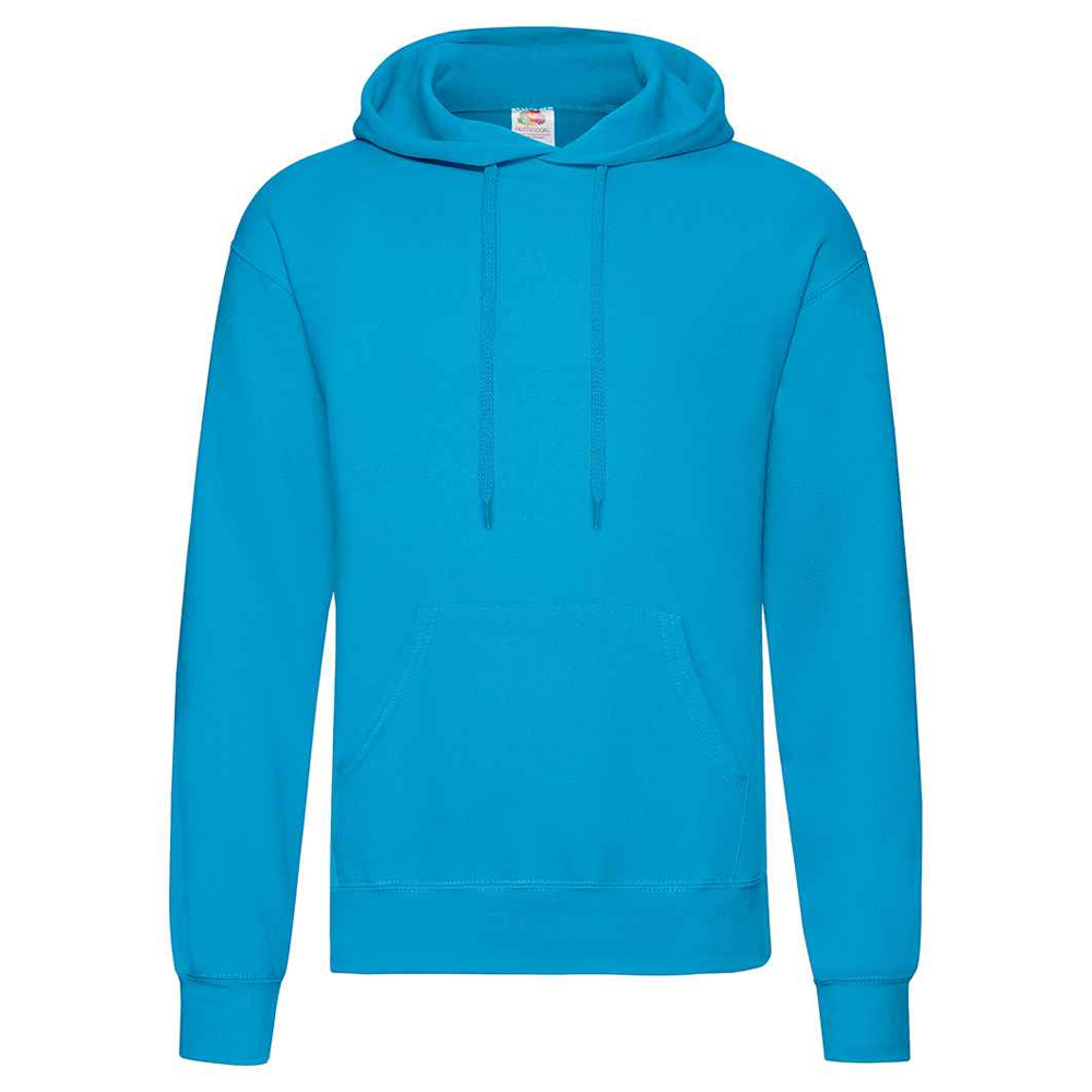 Unisex Classic Hoodie för vuxna (Azurblått)