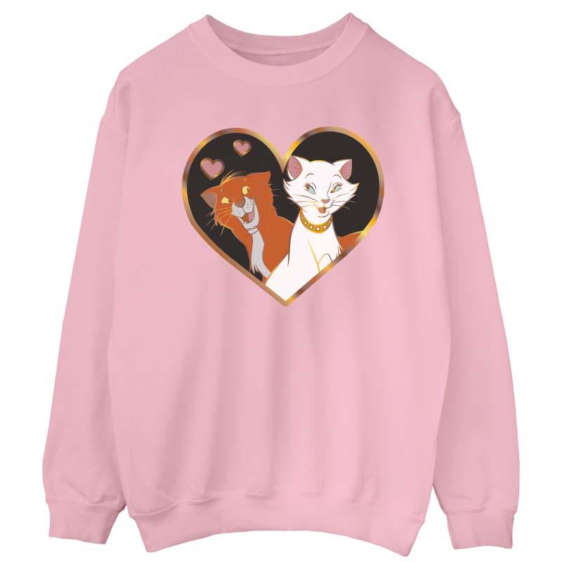 Thumbnail - Disney - "The Aristocats Heart" Sweatshirt für Damen (Pink)