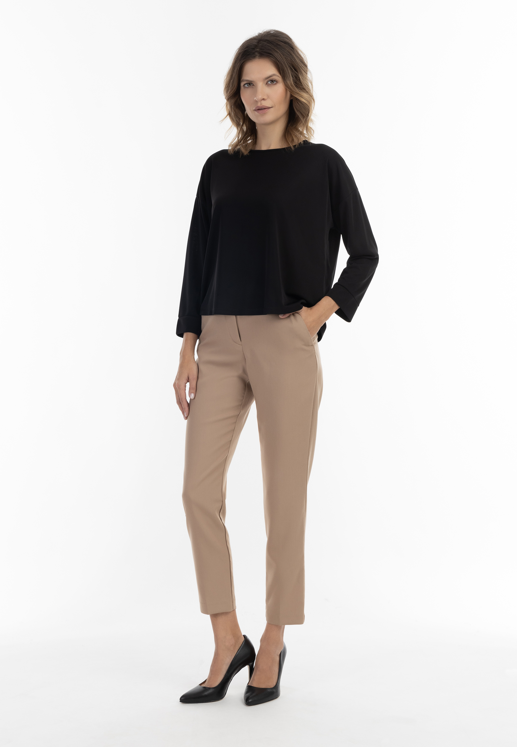 Thumbnail - usha BLACK LABEL Blouse à manches longues