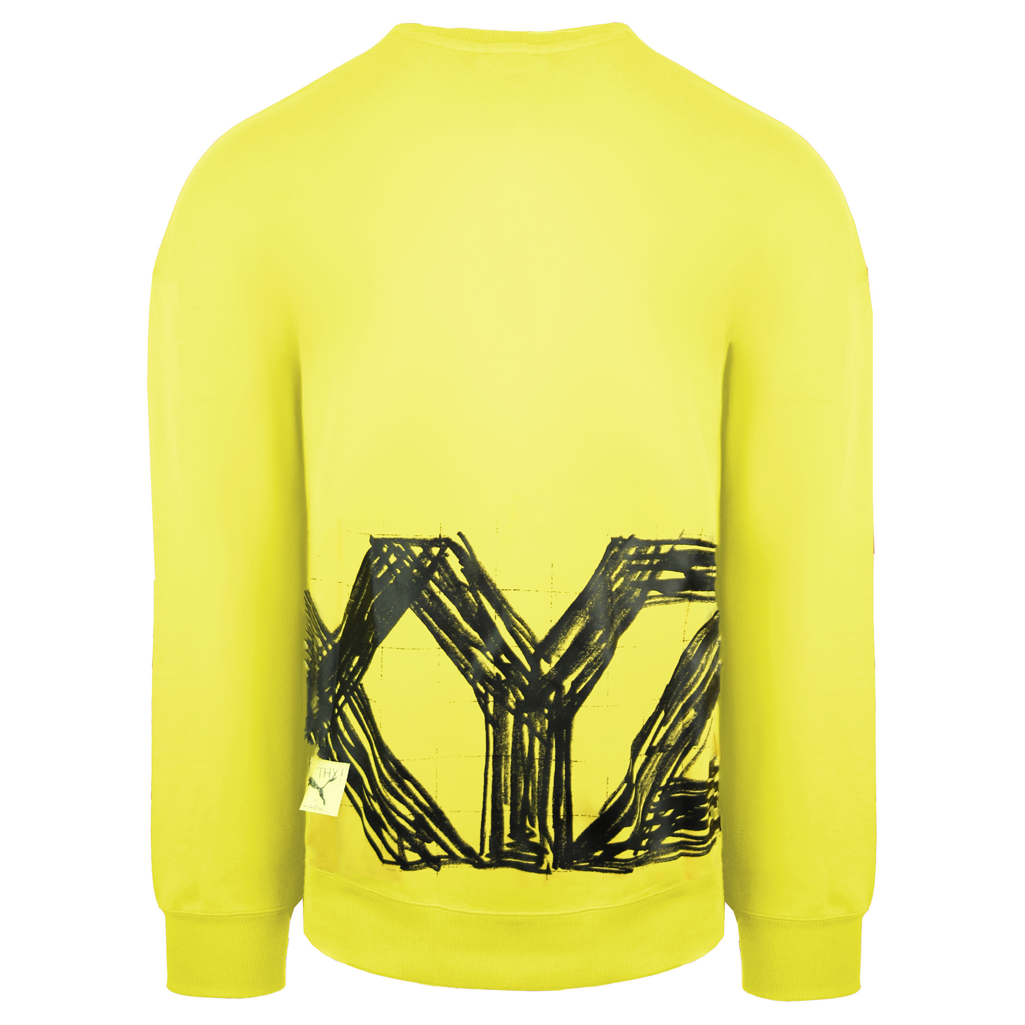 Puma x Michael Lau Långärmad Crew Neck Gul Herr Grafisk Sweatshirt 530358 79 – bild 2
