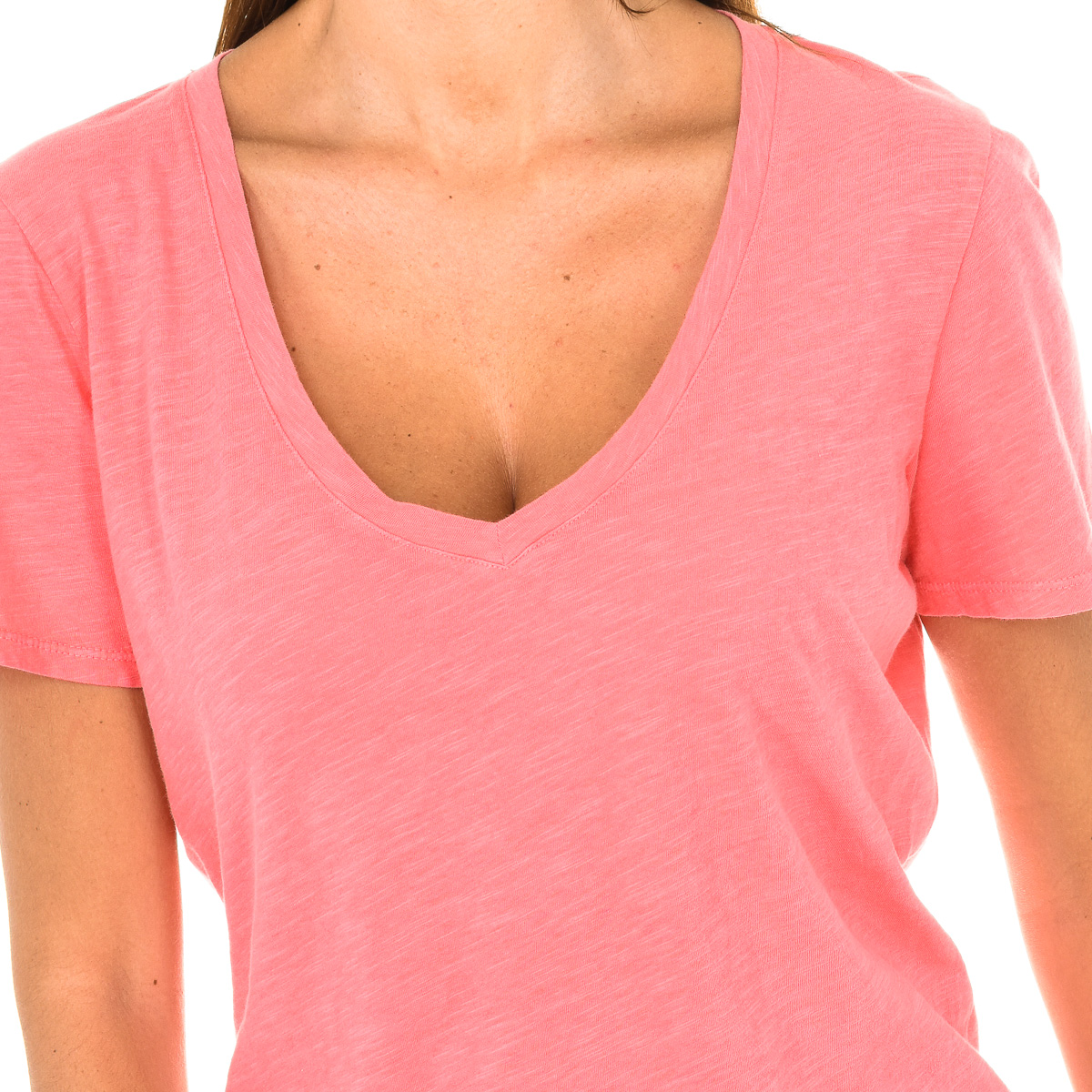 Armani Kortärmad T-shirt med V-ringning för kvinnor 3Y5T45-5JZMZ dam – bild 2