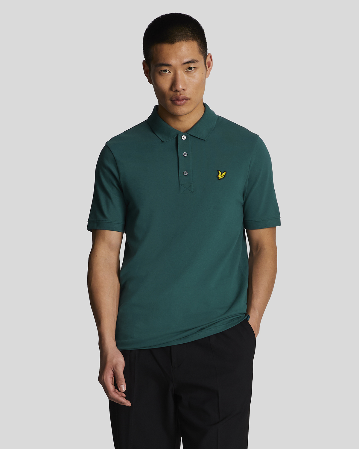 Thumbnail - Herren-Poloshirt von Lyle & Scott in Grün