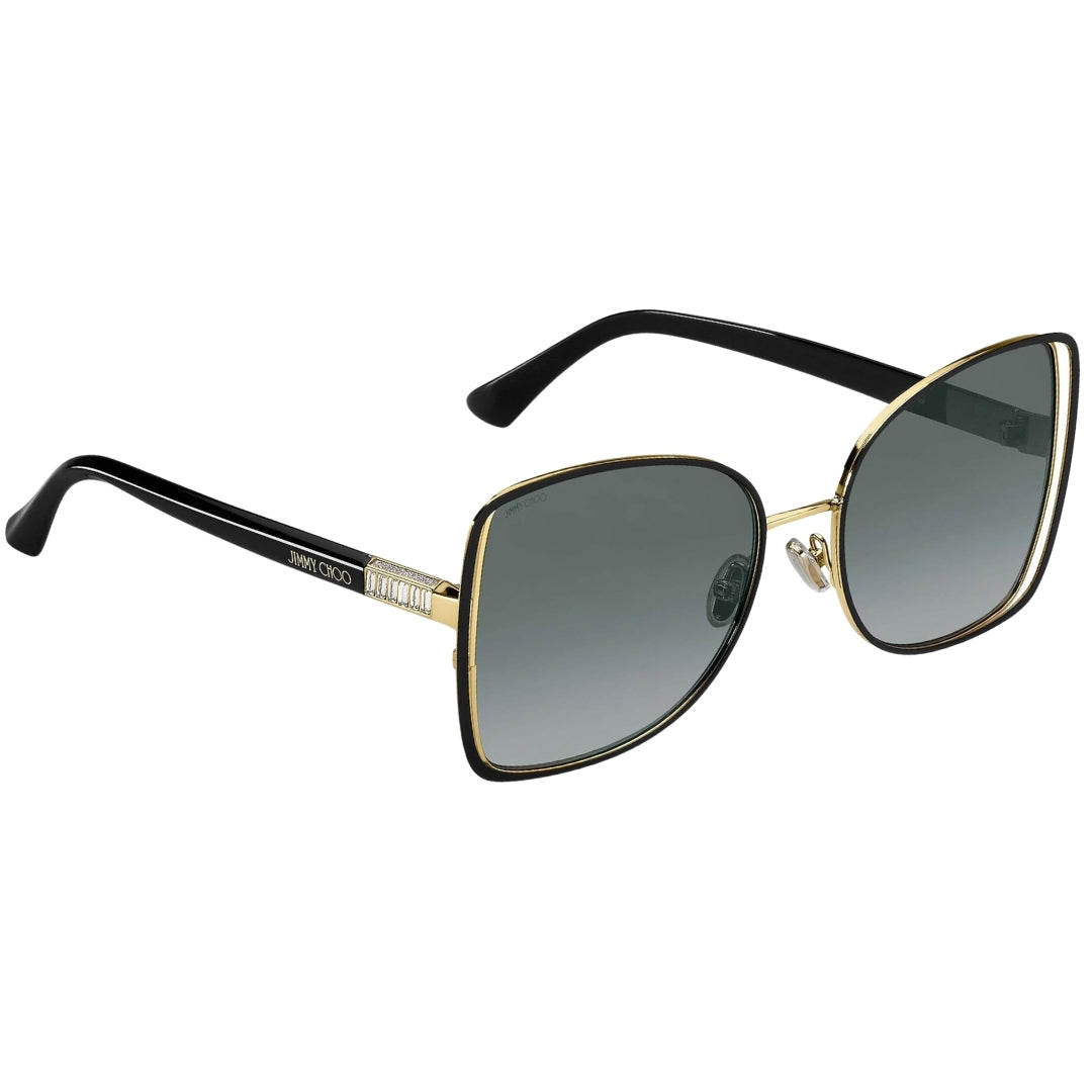 Thumbnail - Jimmy Choo Frieda 2M2 9O Schwarze Sonnenbrille
