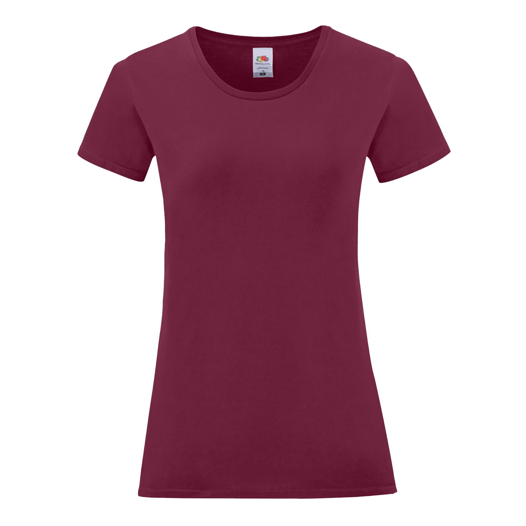Thumbnail - Fruit Of The Loom Damen/Damen Iconic T-Shirt (Burgund)