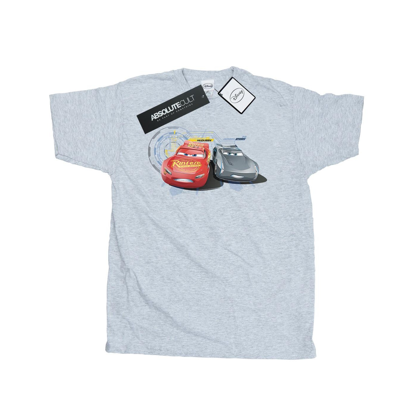 Disney - "Cars Lightning Vs Storm" T-Shirt für Herren (Grau)