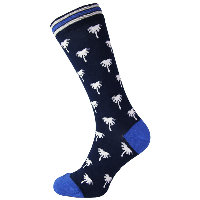 Thumbnail - Ted Baker London Mini Palm Tree Printed Blue Mens Socken mxsbistortxh9m