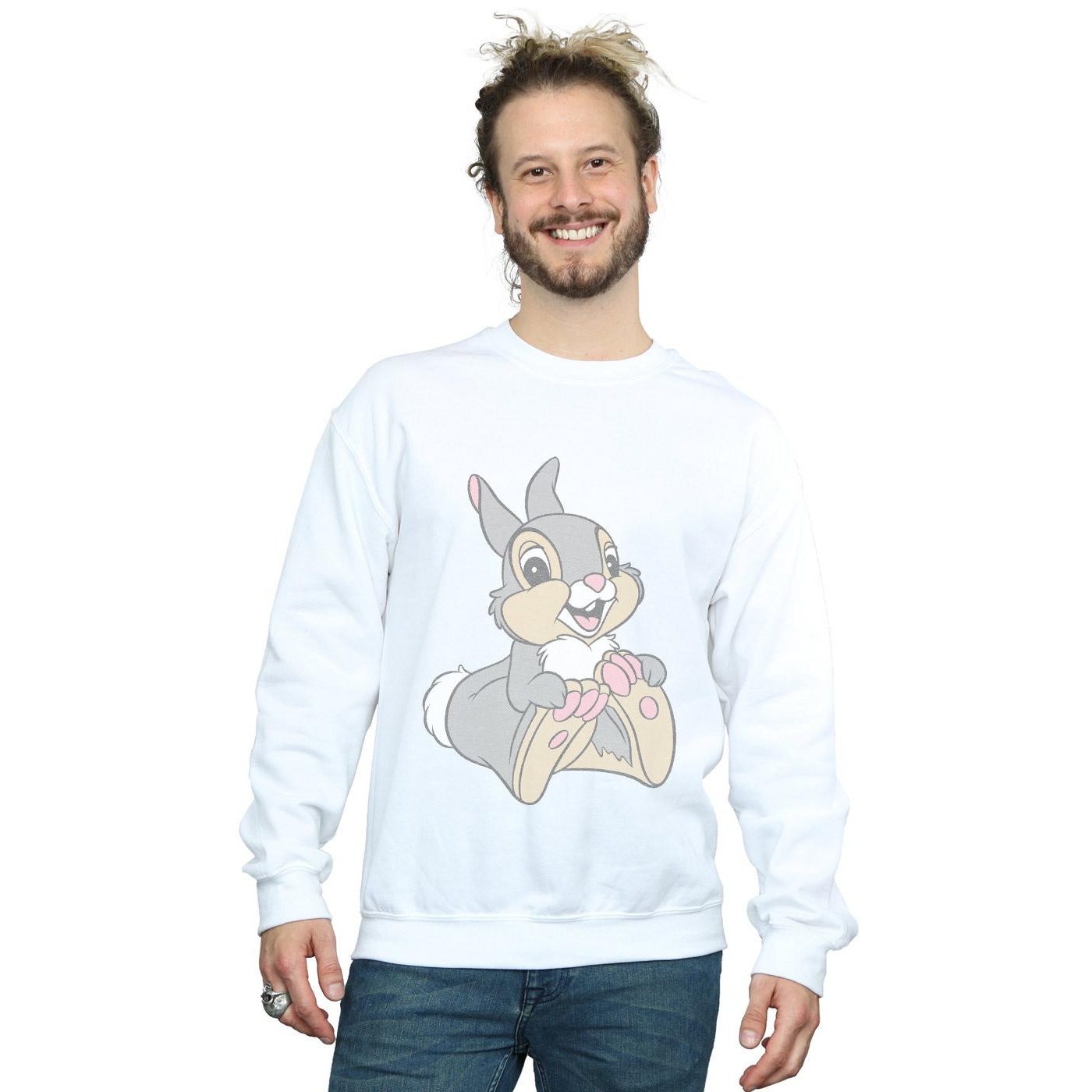 Disney Mens Classic Thumper Sweatshirt (White) herr – bild 2