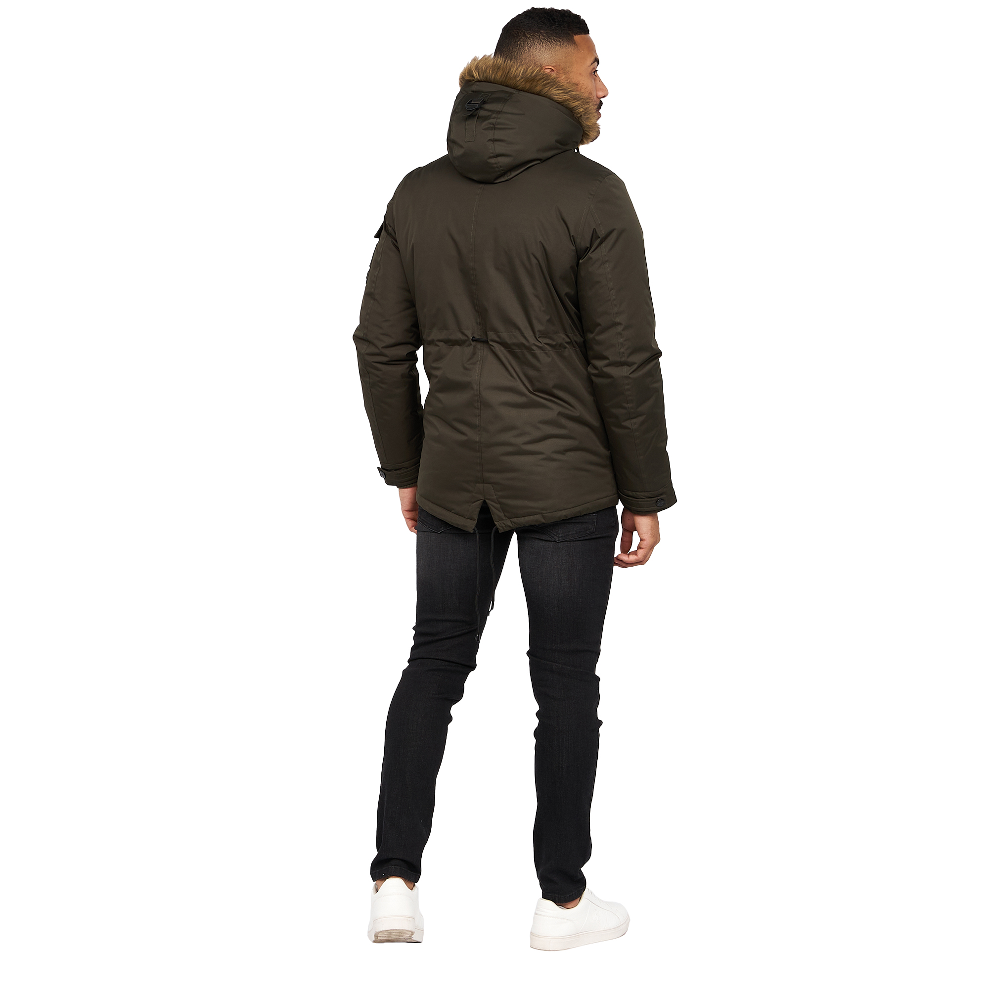 Crosshatch Parkmoore Parka för herrar (mörk oliv) jackor – bild 2