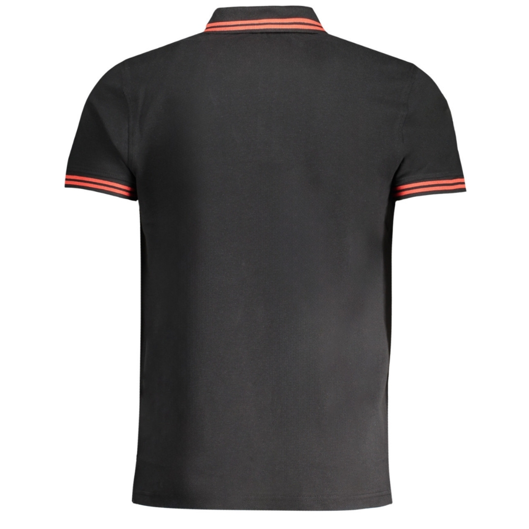 Cavalli Class Tipped Collar Röd Logga Svart Polo T-shirt herr – bild 2
