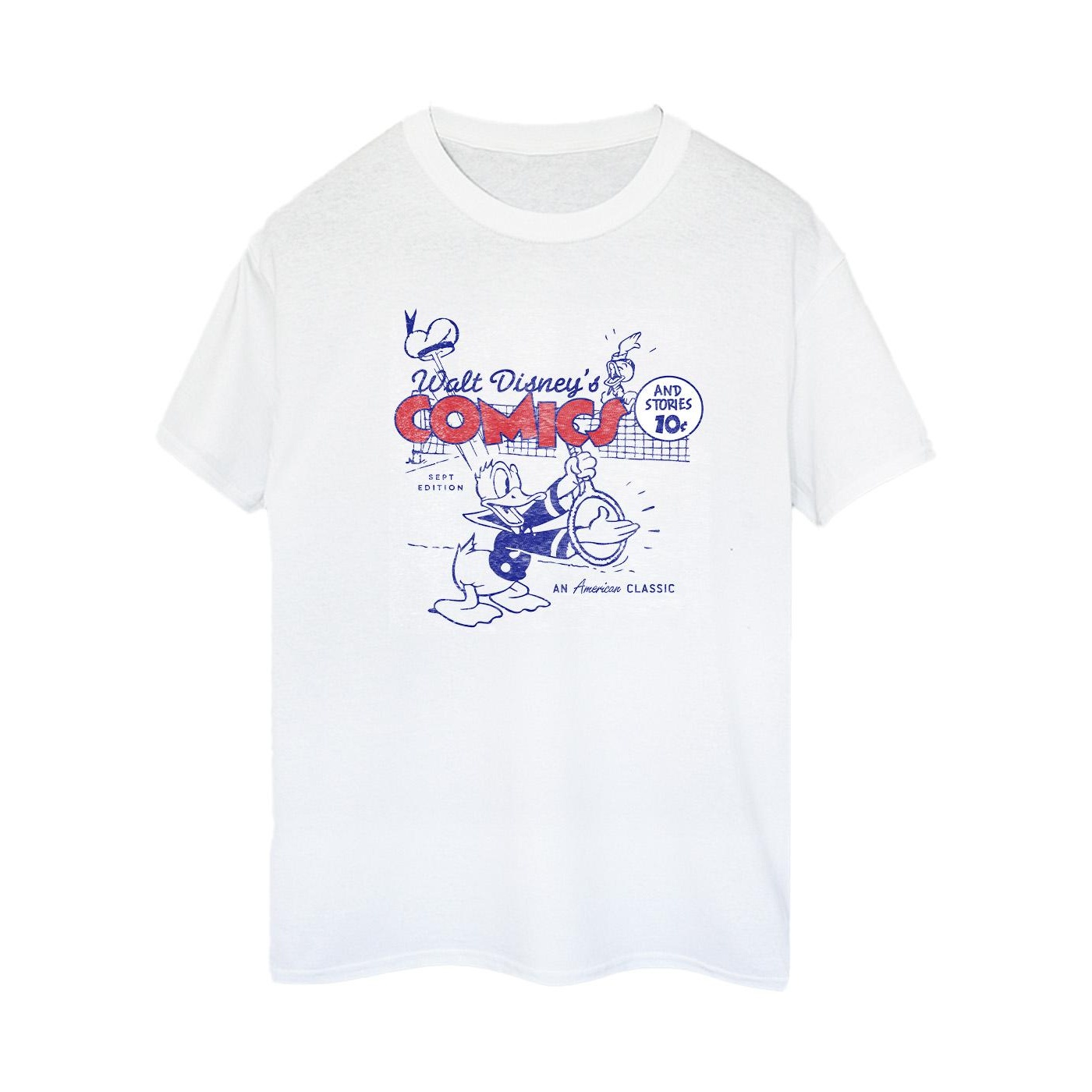 Thumbnail - Disney - "Donald Duck Comics" T-Shirt für Damen (Weiß)
