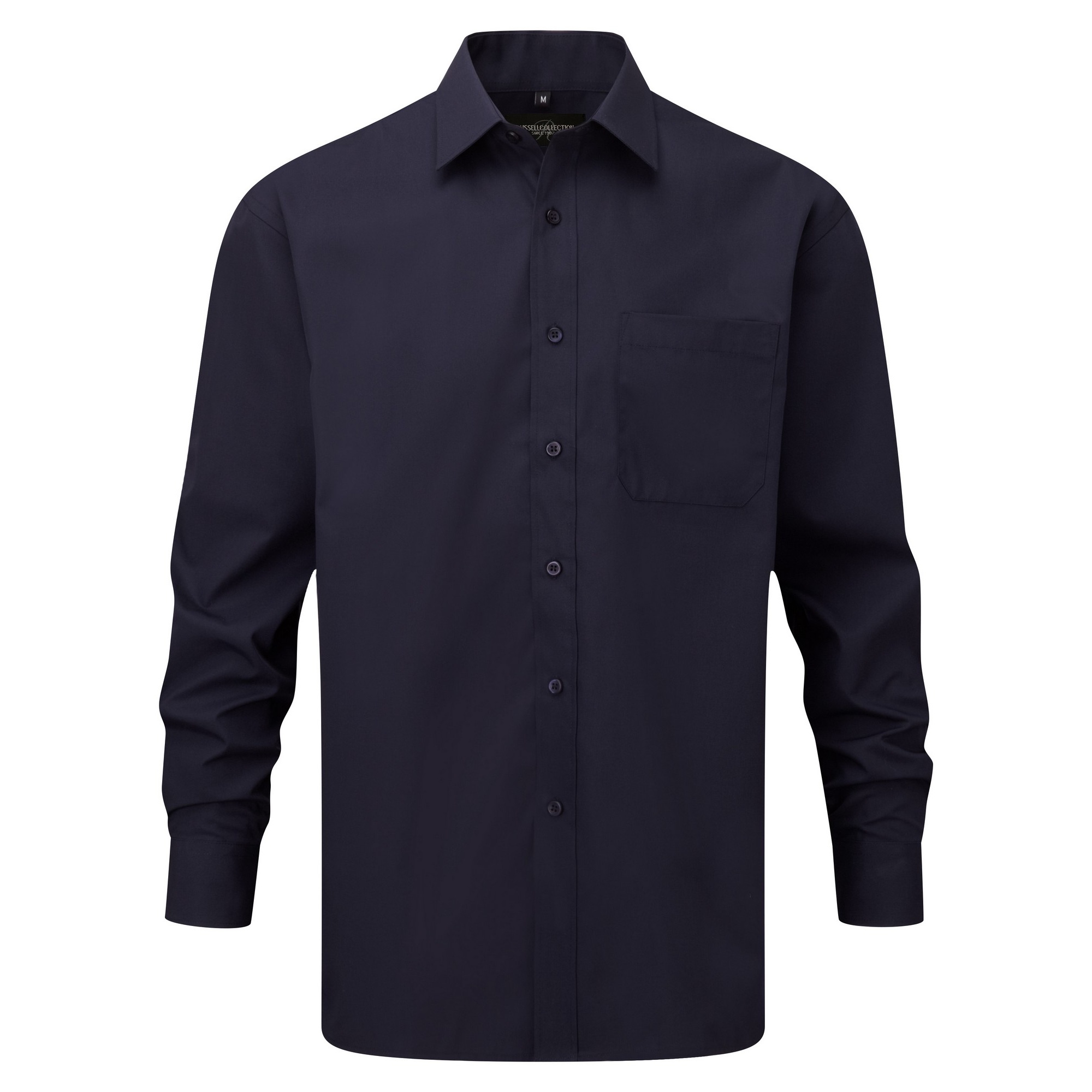 Russell Athletic Collection Mens Long Sleeve Shirt (French Navy) - Multicolour - Size 17 inch