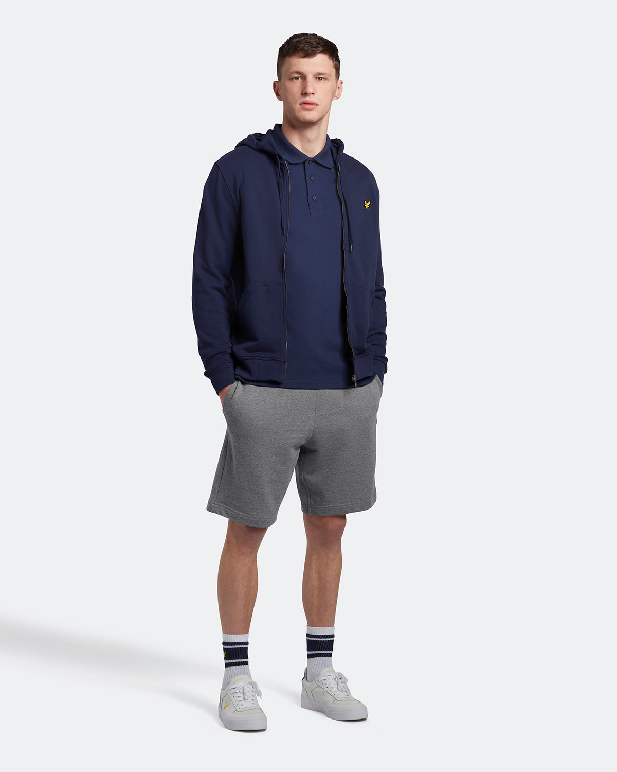 Lyle & Scott långärmad pikétröja herr – bild 2