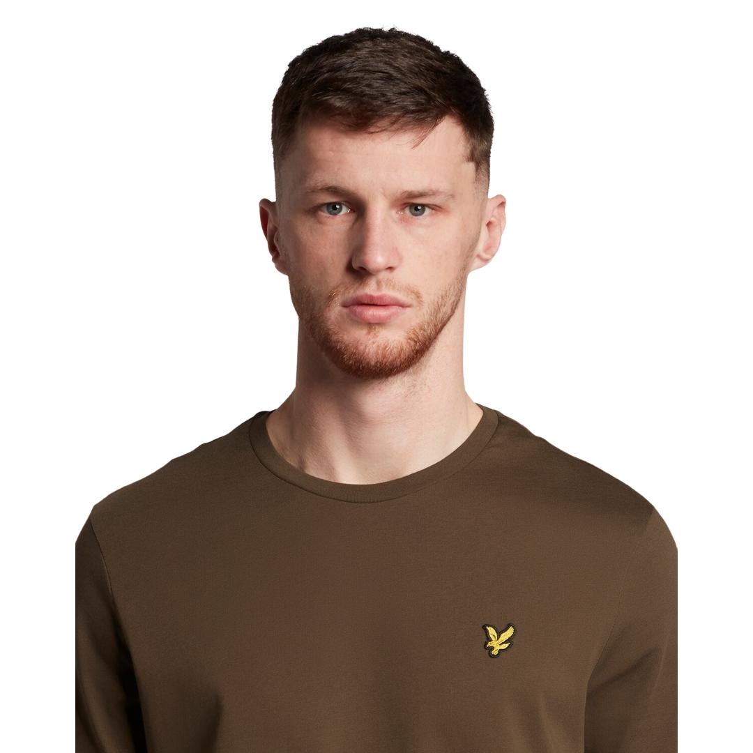 Lyle & Scott Branded Chest Logo Olive T-Shirt herr – bild 2