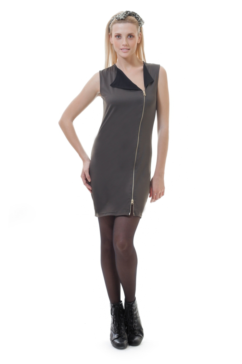 Thumbnail - Stretch-Kleid mit Reißverschluss