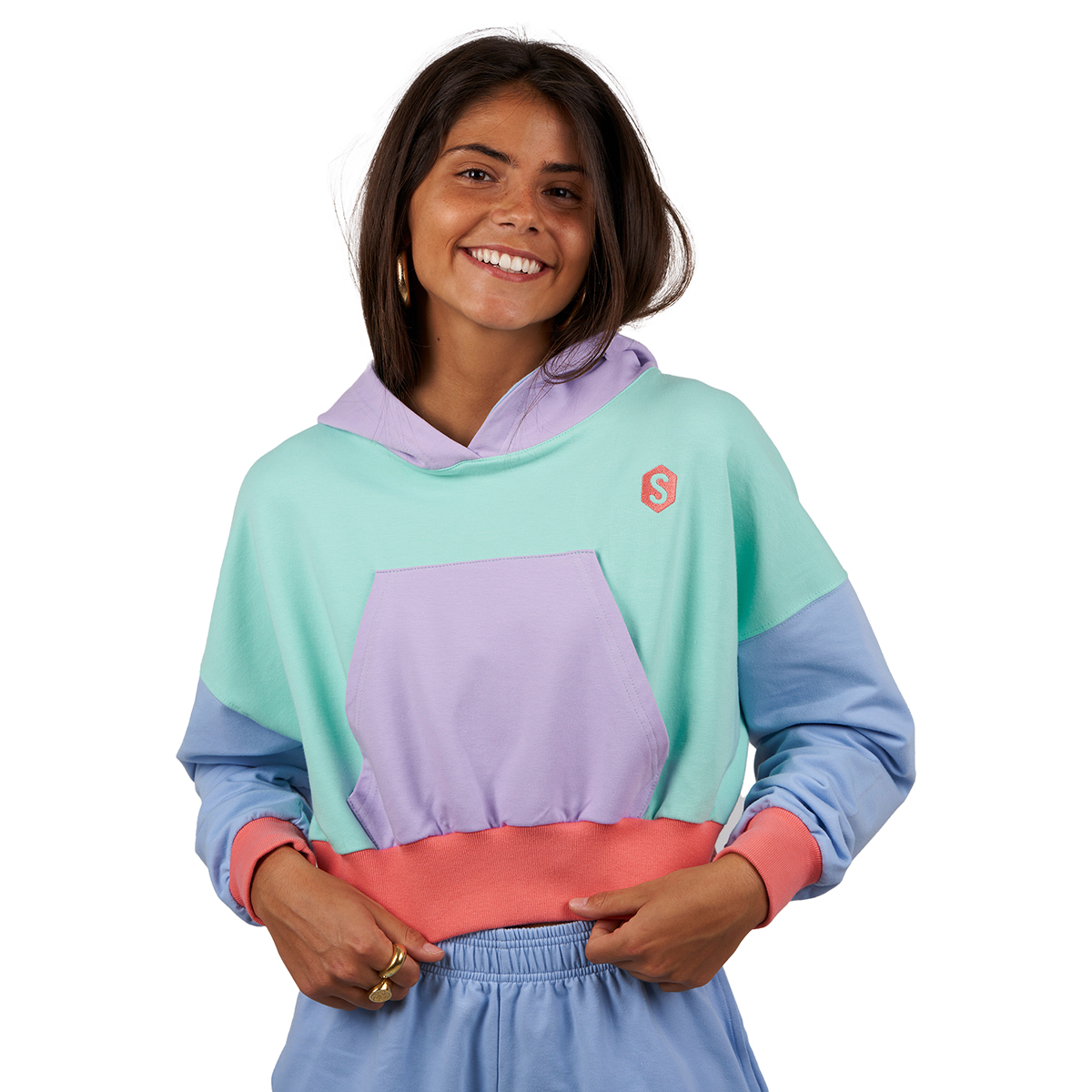 Thumbnail - BeHappy Multicolor SUPERB Damen-Hoodie
