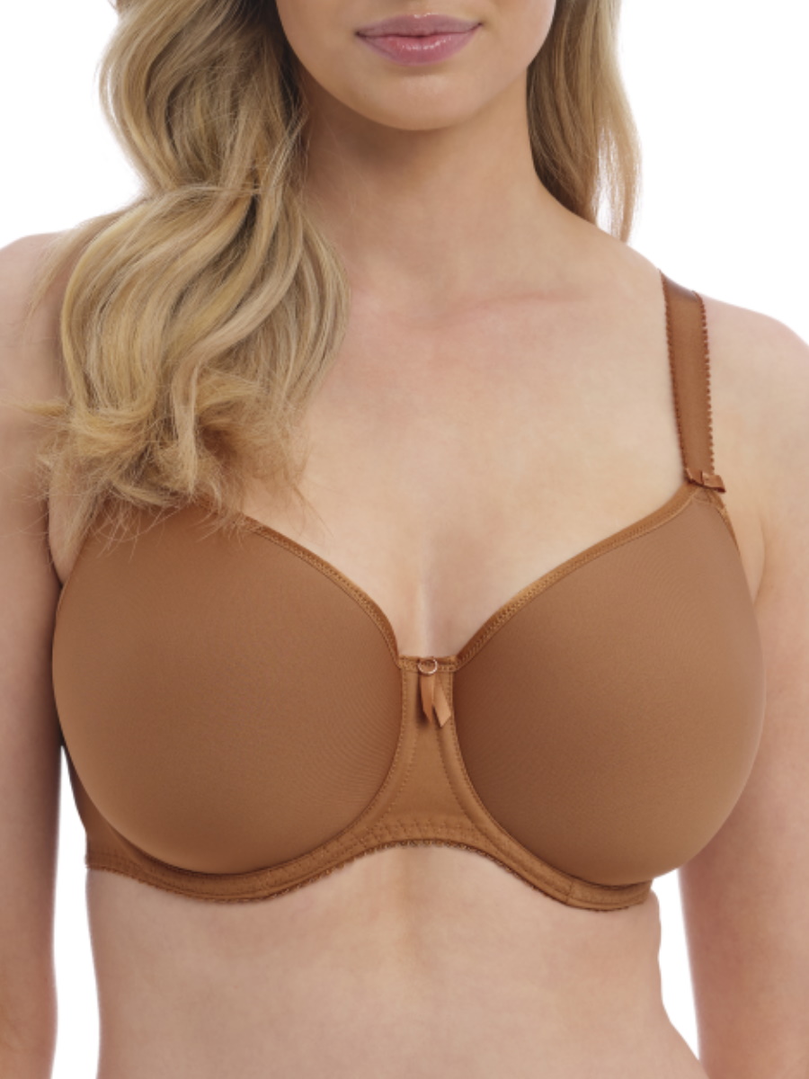 Fantasie Womens Rebecca Essentials Moulded Spacer Bra - Brown Polyamide - Size 40F