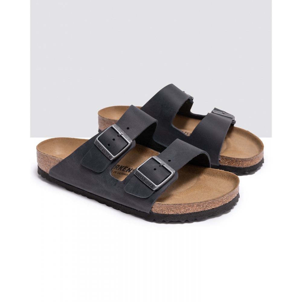 Birkenstock Arizona Black Oiled Leather Uk Size 7.5 - Image 4