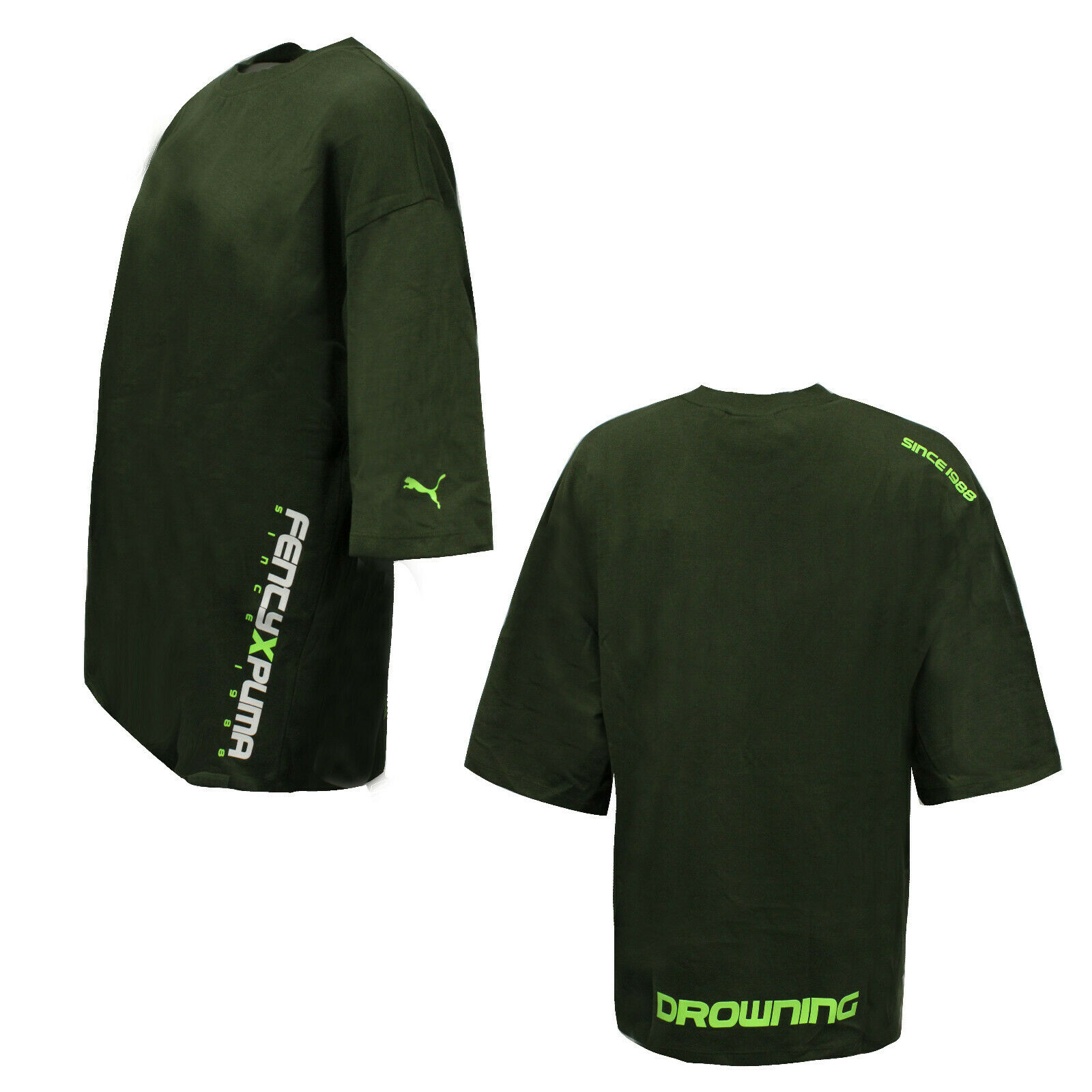 Thumbnail - Puma x Fenty Khaki T -Shirt - Frauen