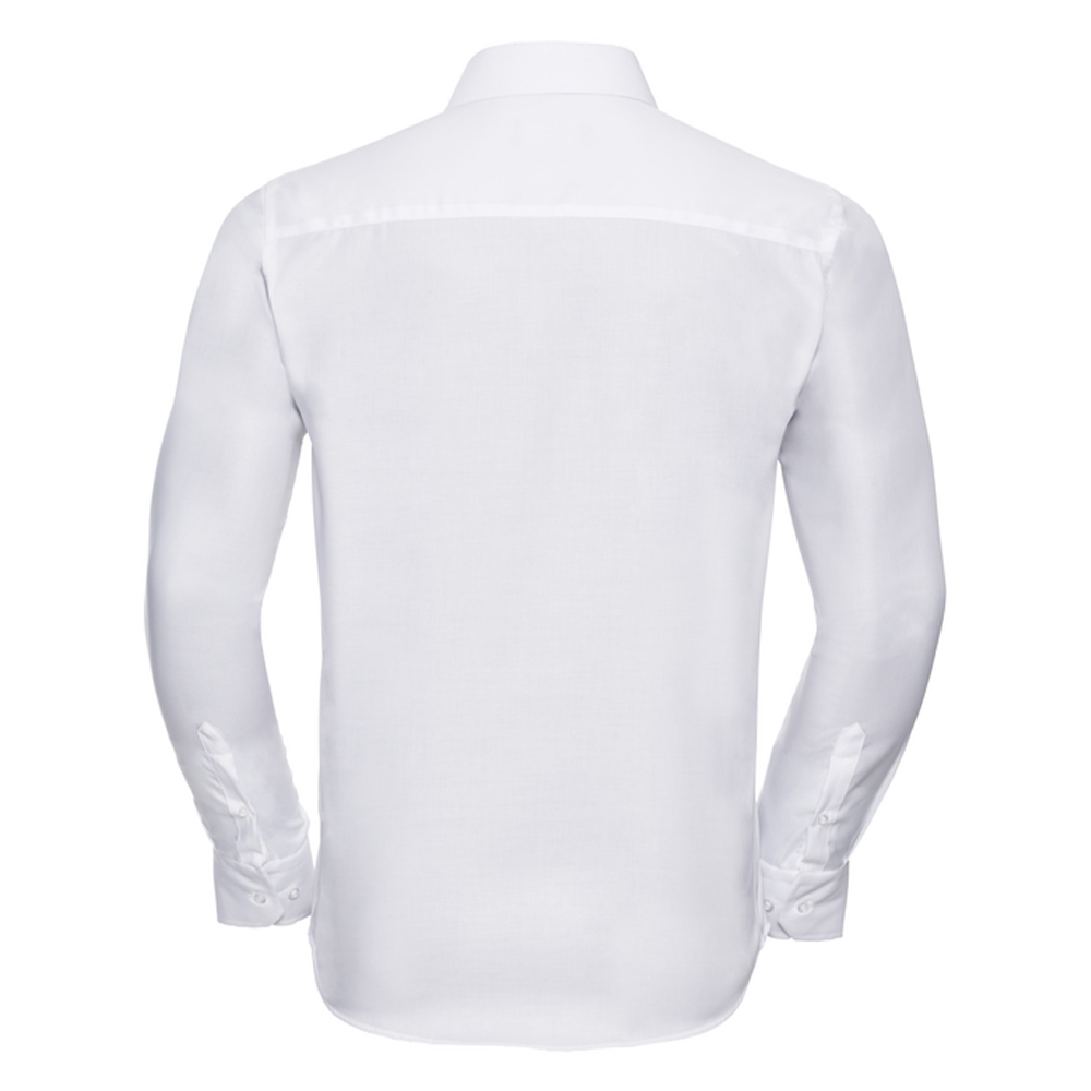 Russell Athletic Russell Collection Mens Ultimate Tailored Långärmad Skjorta (Vit) herr – bild 2