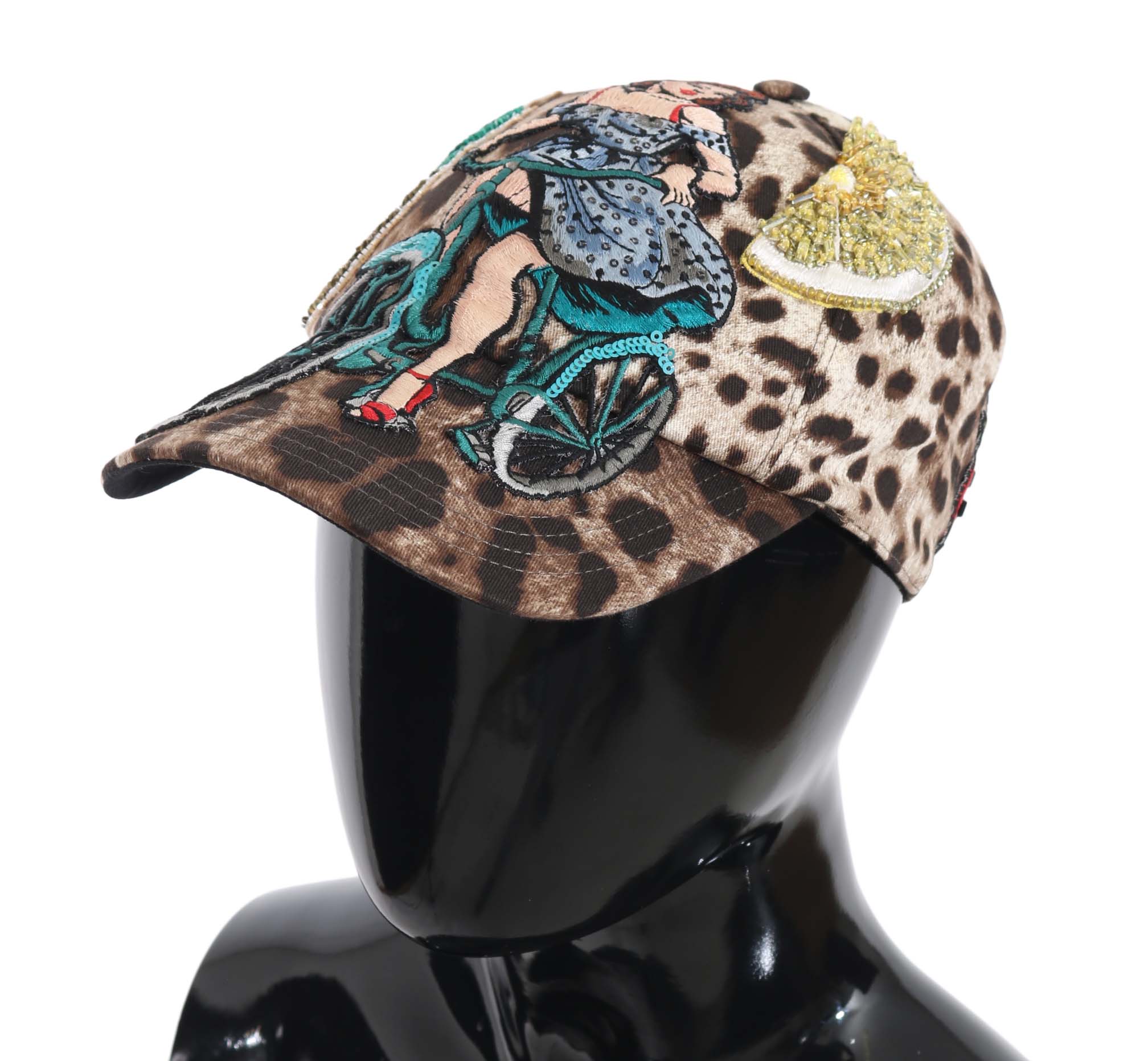 Dolce&Gabbana Leopard Prickig Sicily Applikation Baseballkeps herr – bild 2
