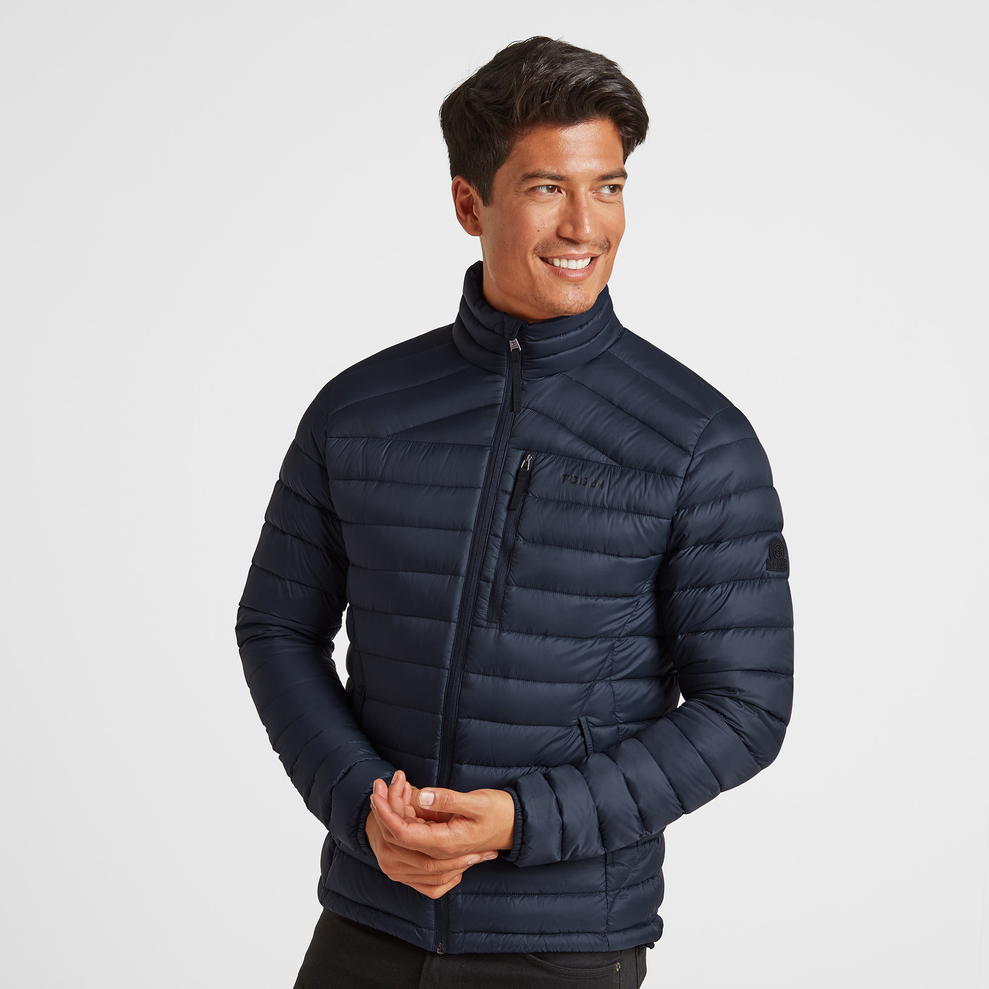 TOG24 Drax Mens Funnel Down Jacket Navy - Size 6XL