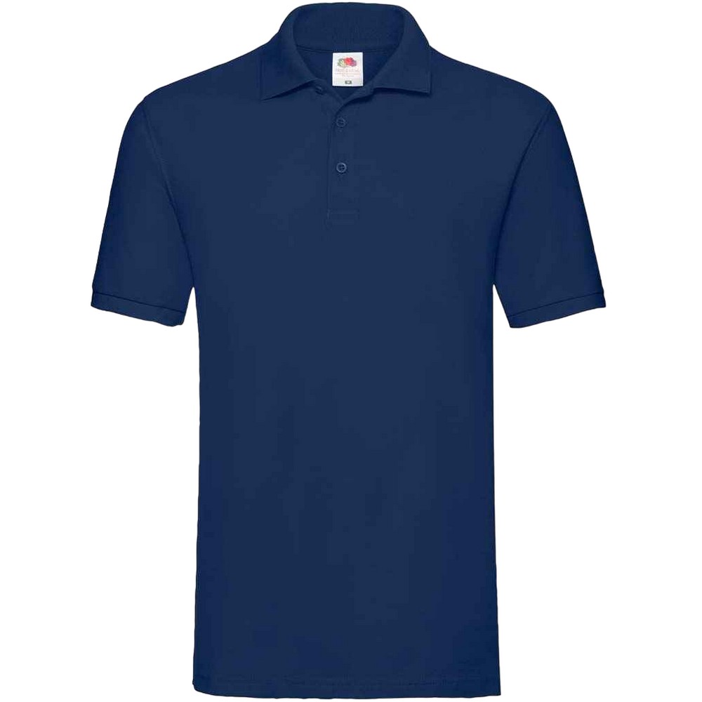 Thumbnail - Fruit of the Loom Herren Premium Baumwolle Pique Polo Shirt (Marineblau)