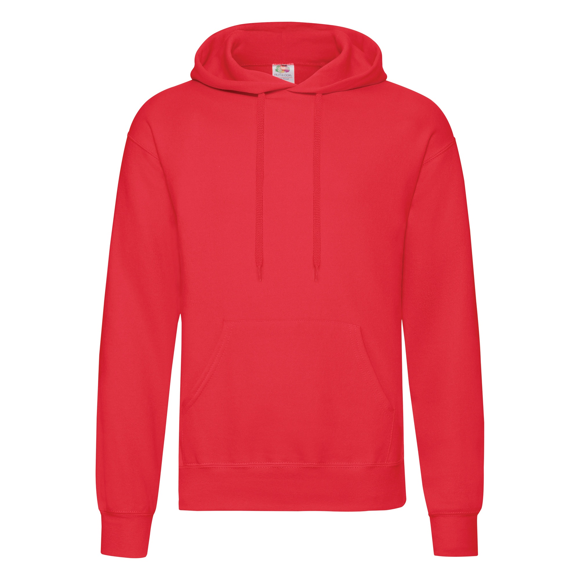 Thumbnail - Fruit Of The Loom Herren Sweatshirt mit Kapuze / Hoodie (Rot)