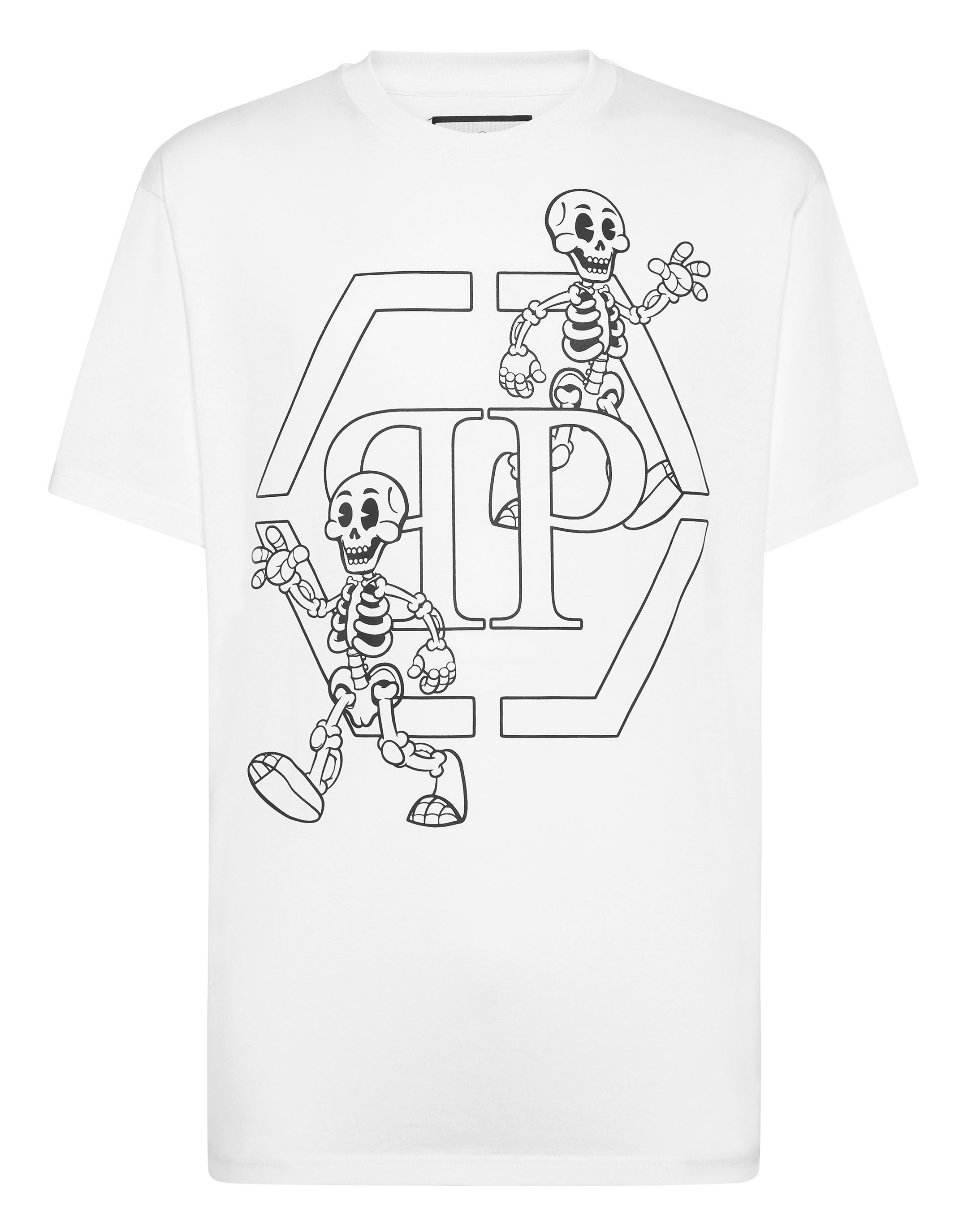 Philipp Plein T-shirt rund hals skelett herr – bild 2